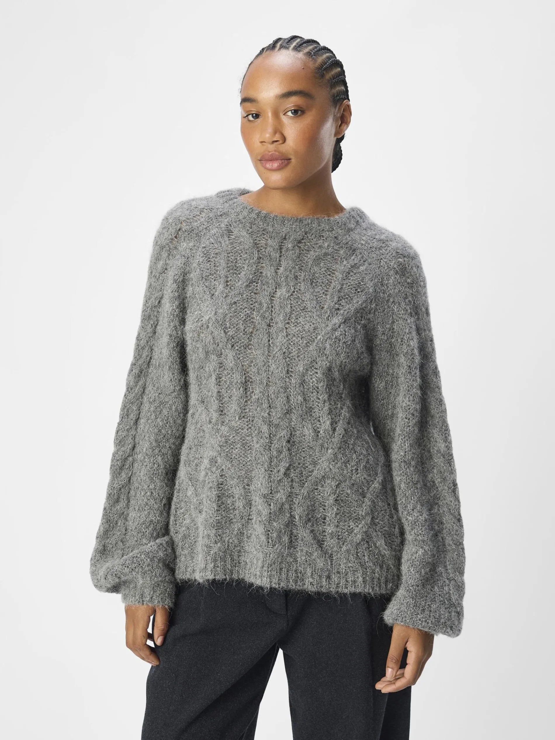 ALPACAWOLMIX GEBREIDE TRUI