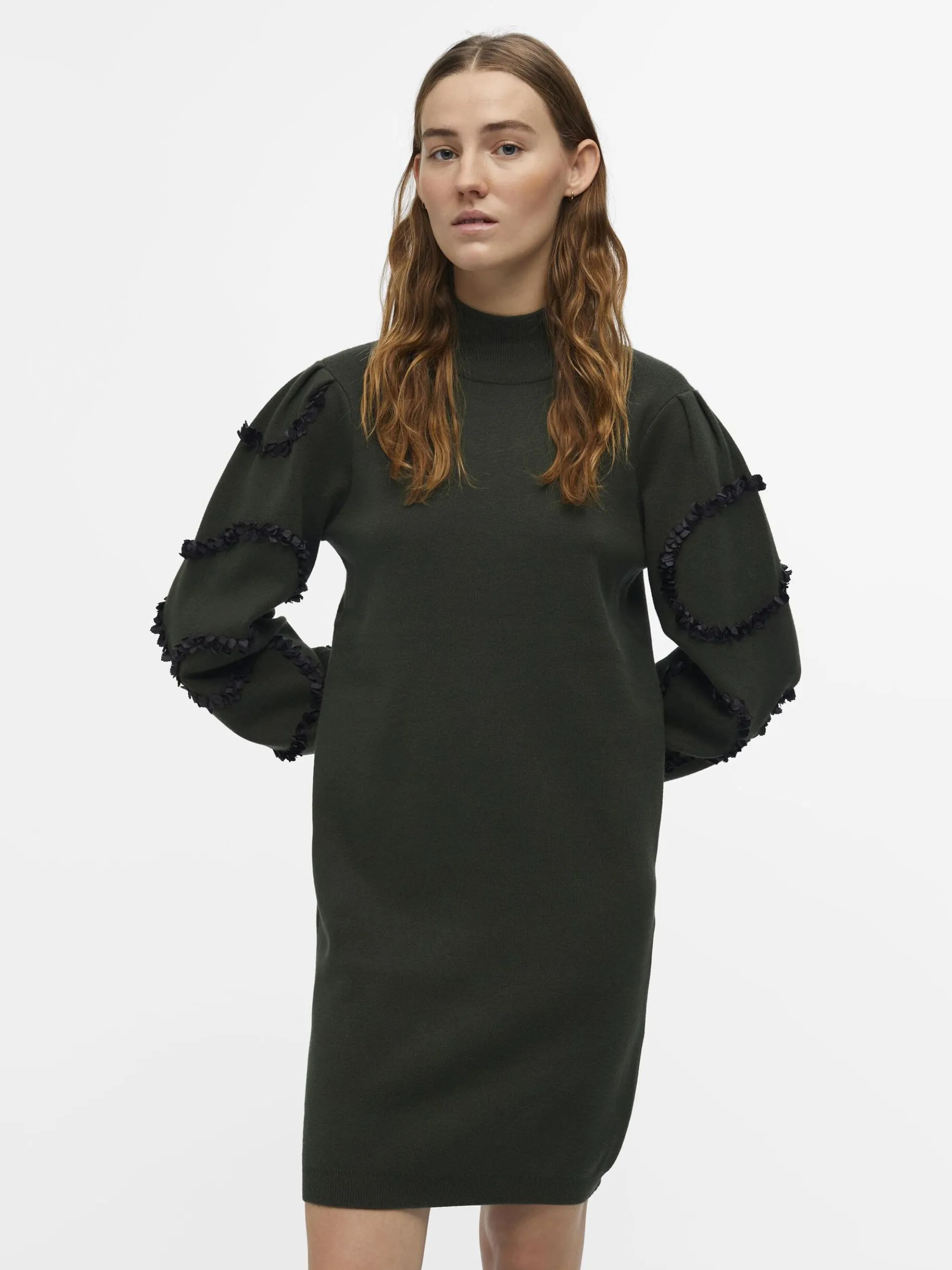 BALLONMOUW GEBREIDE JURK