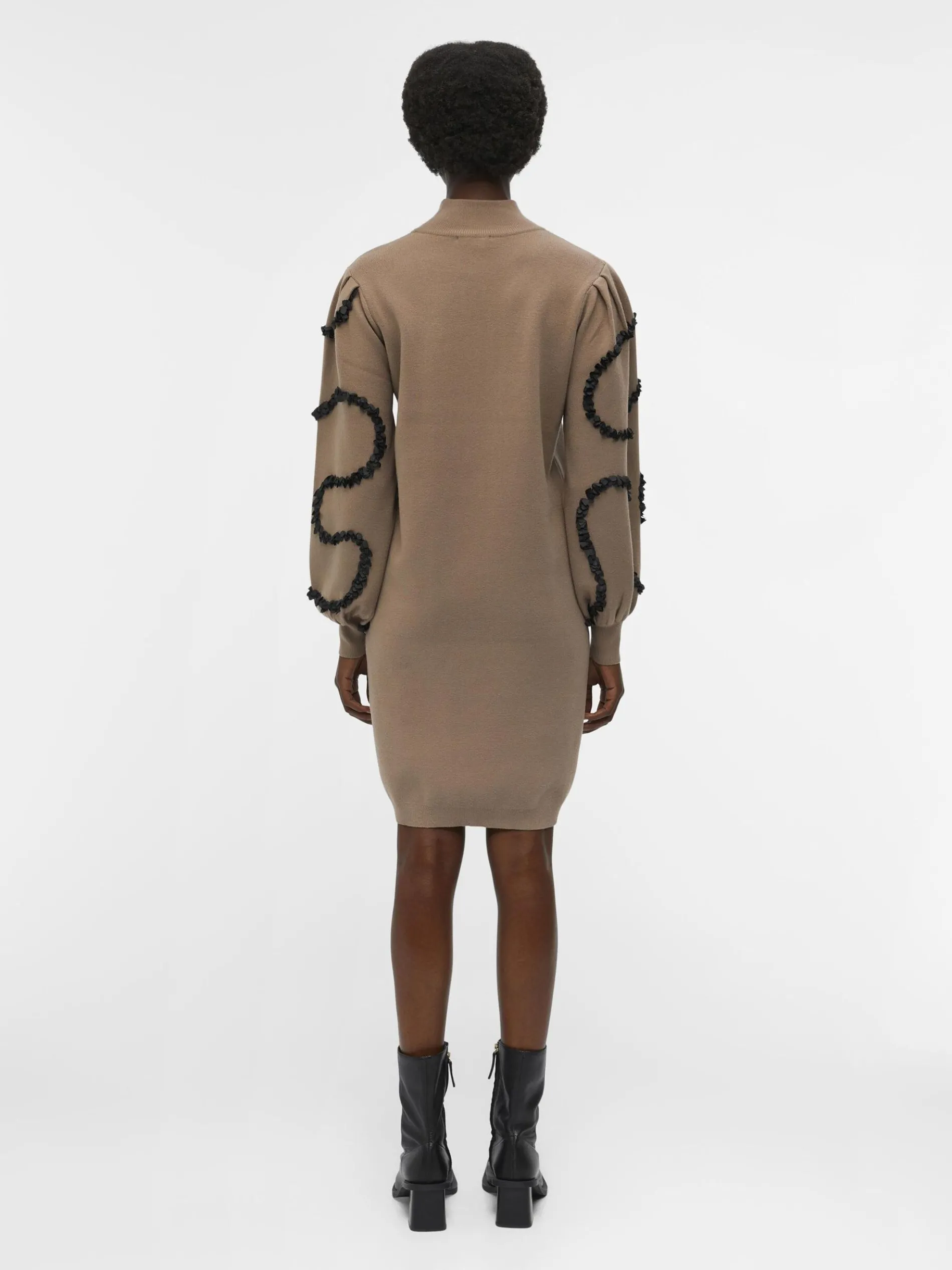 BALLONMOUW GEBREIDE JURK