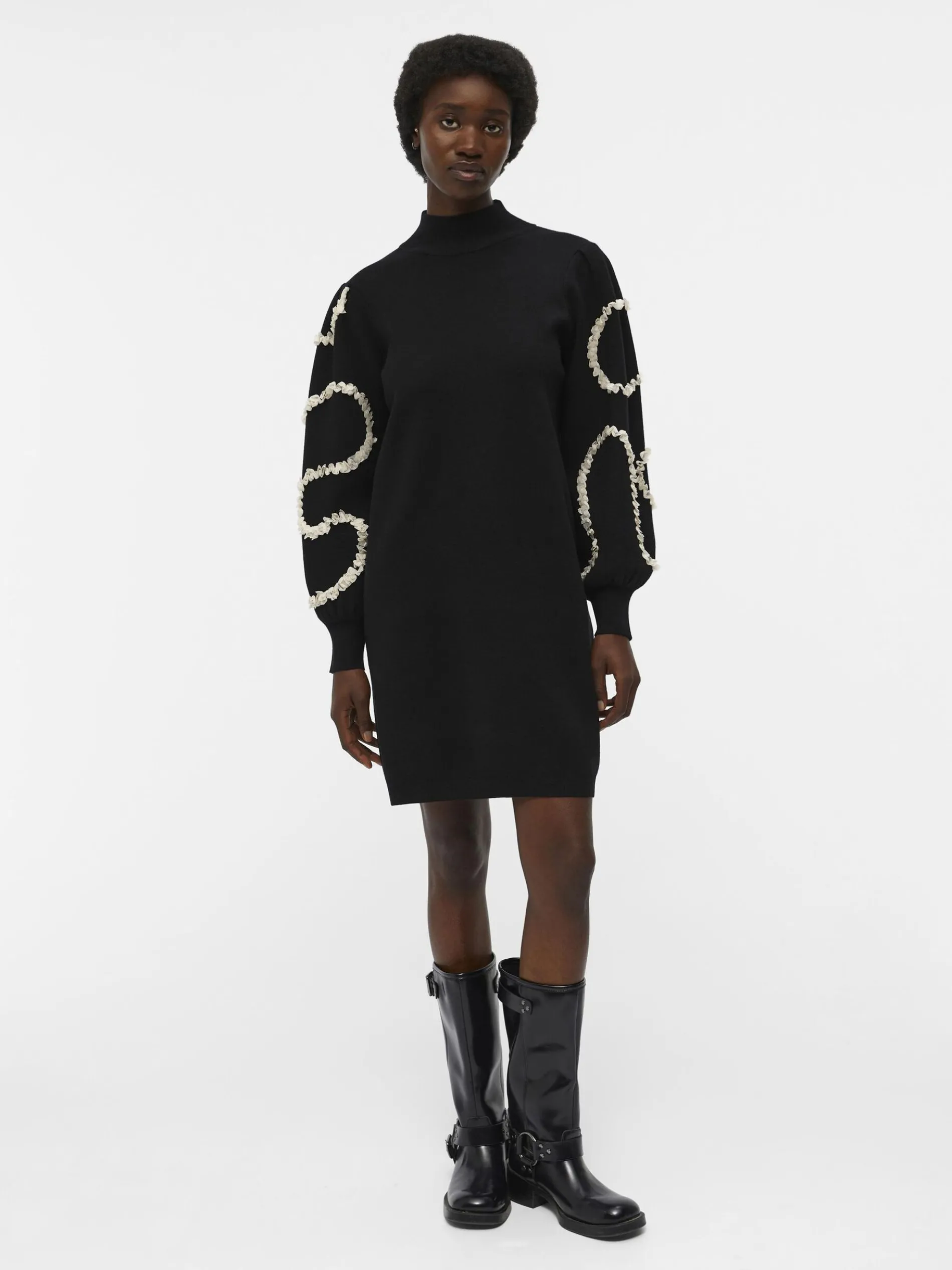 BALLONMOUW GEBREIDE JURK