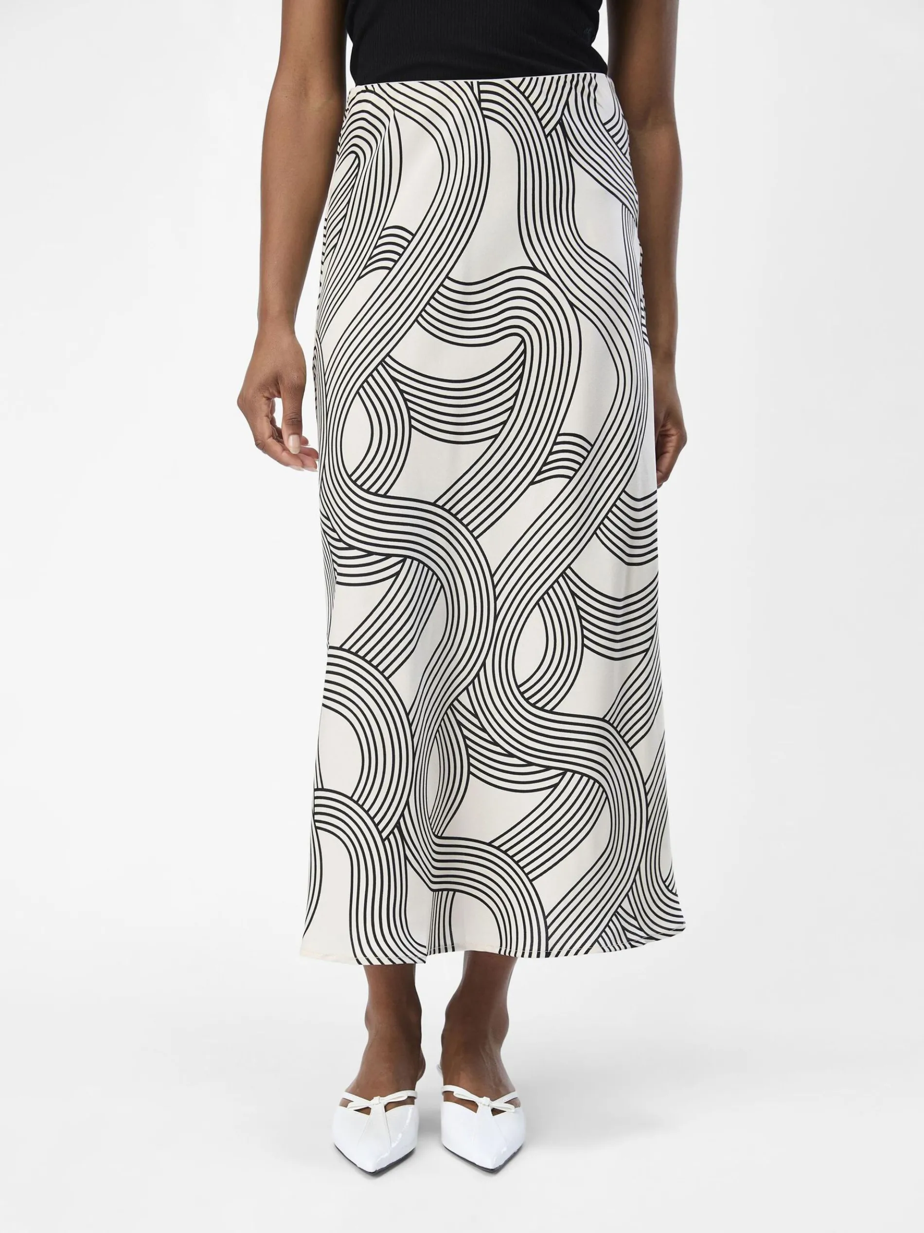 BEDRUKT MIDDELLANGE ROK