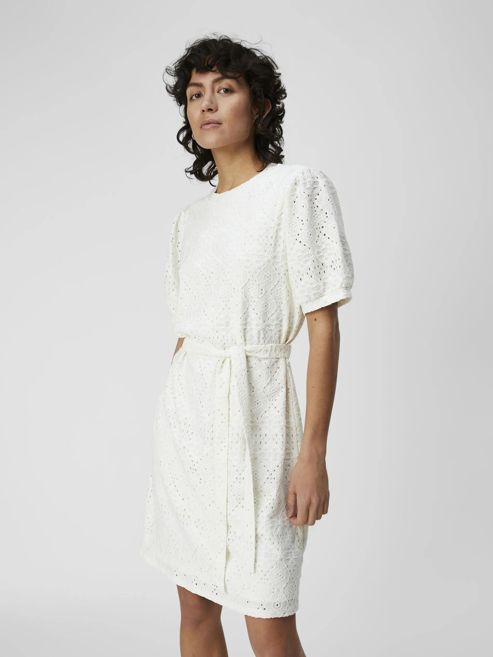 BRODERIE ANGLAISE MINI JURK