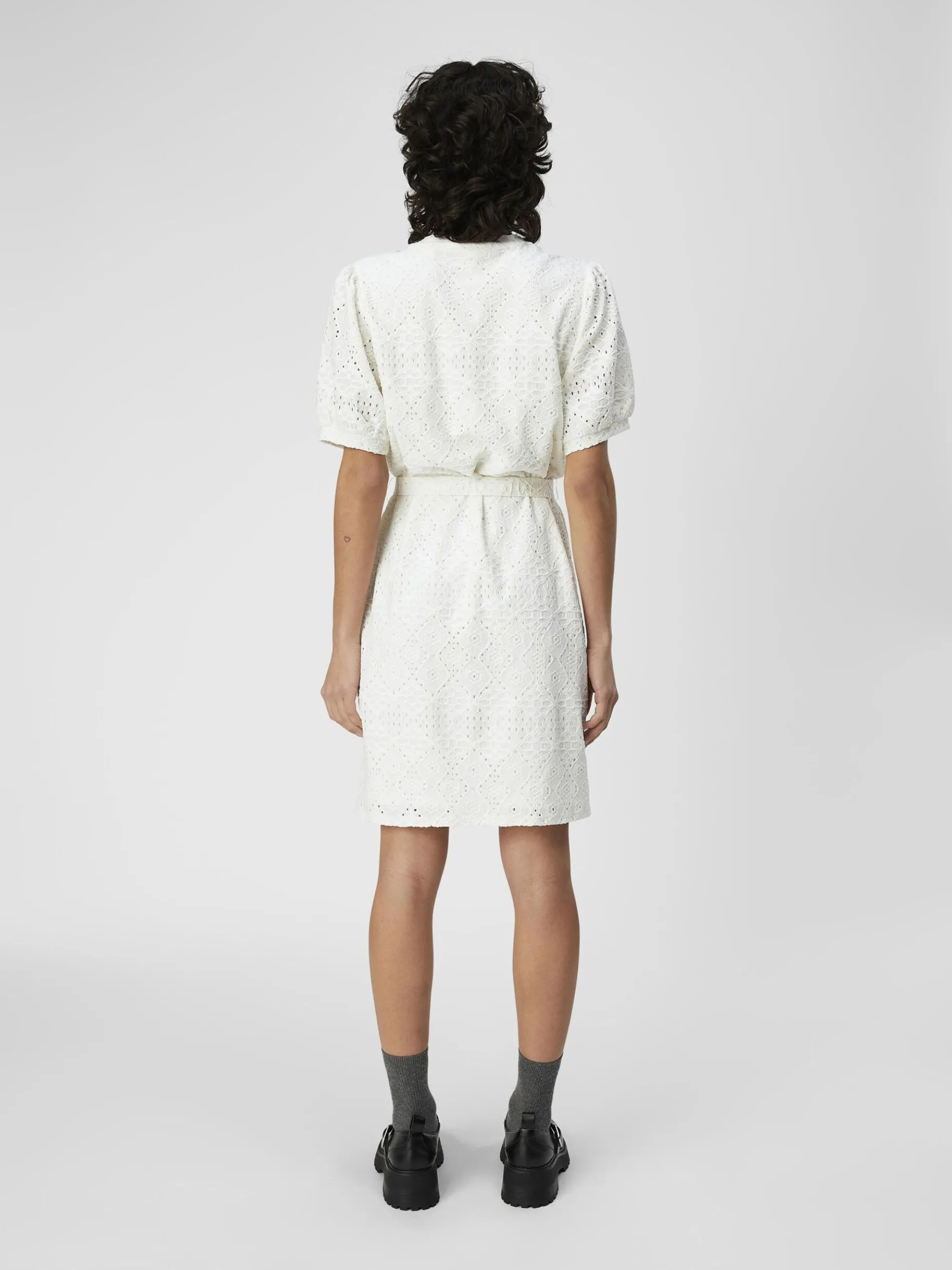 BRODERIE ANGLAISE MINI JURK