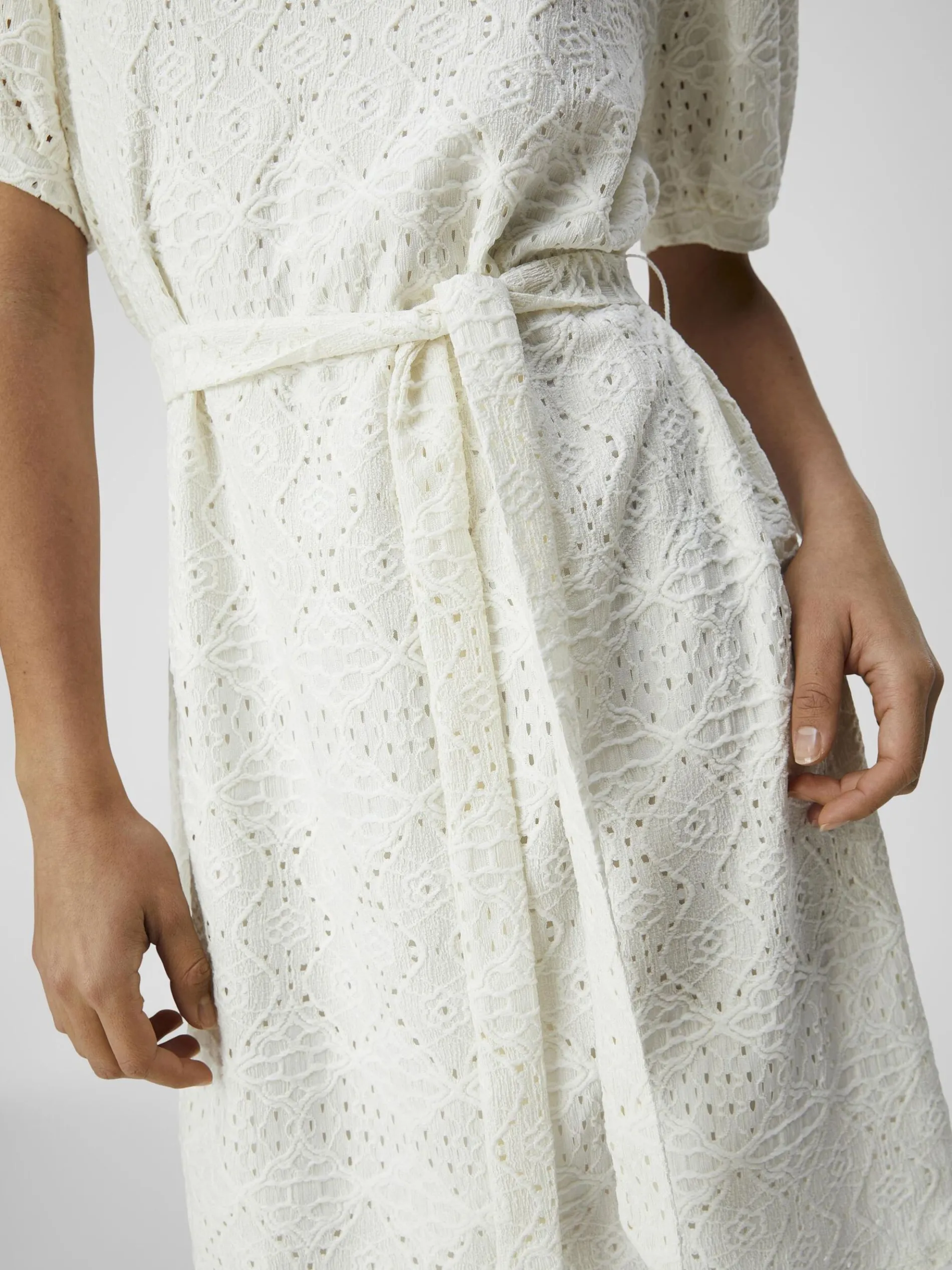 BRODERIE ANGLAISE MINI JURK