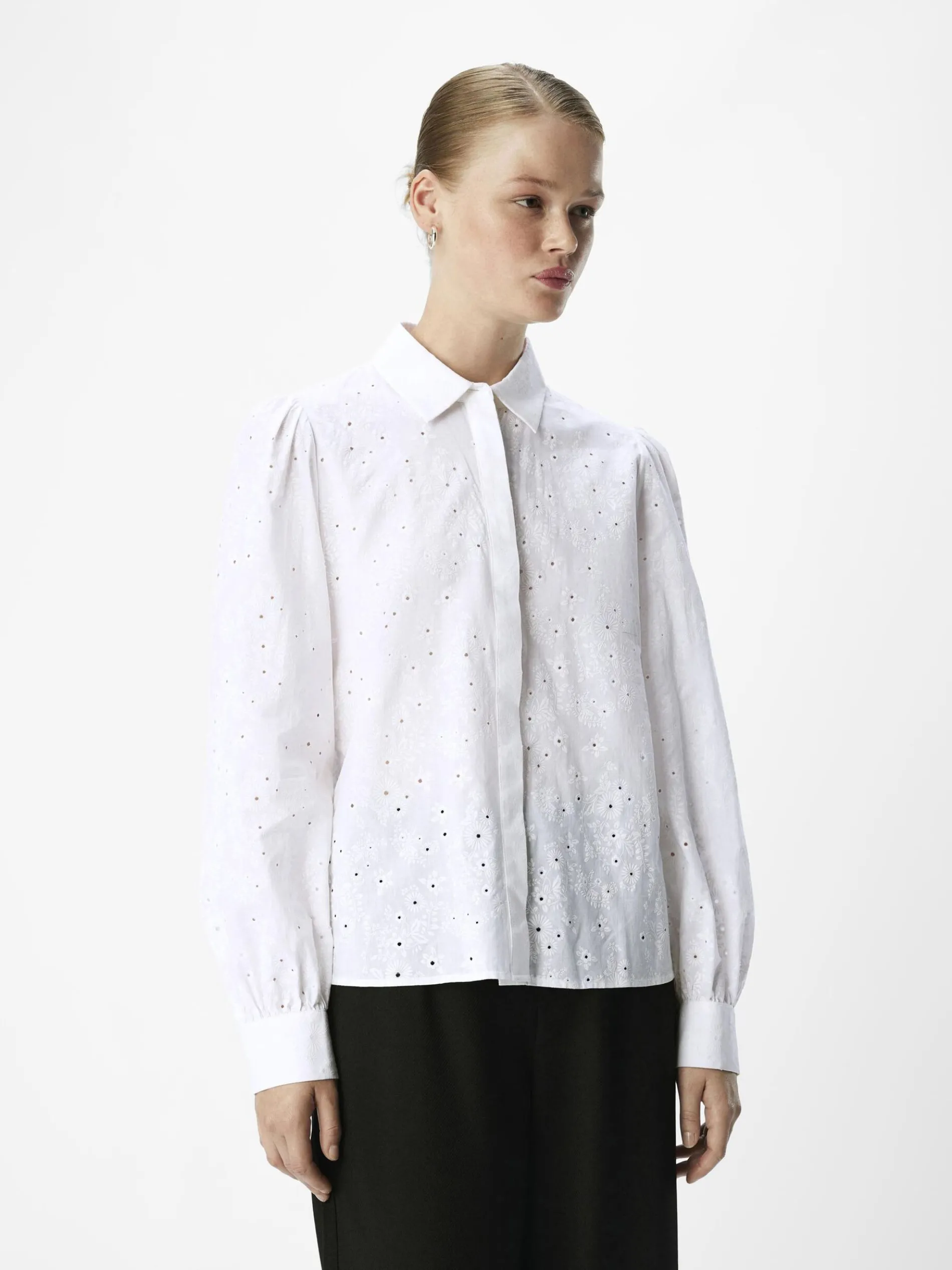 BRODERIE ANGLAISE OVERHEMD