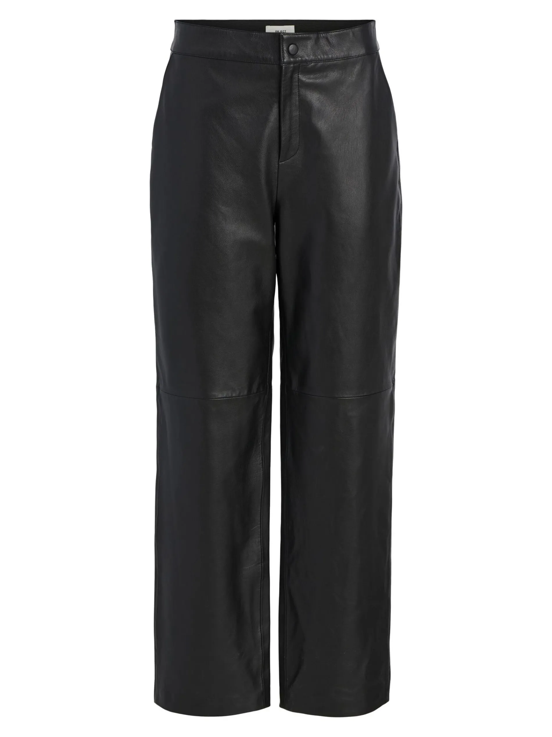 CROPPED LEREN BROEK