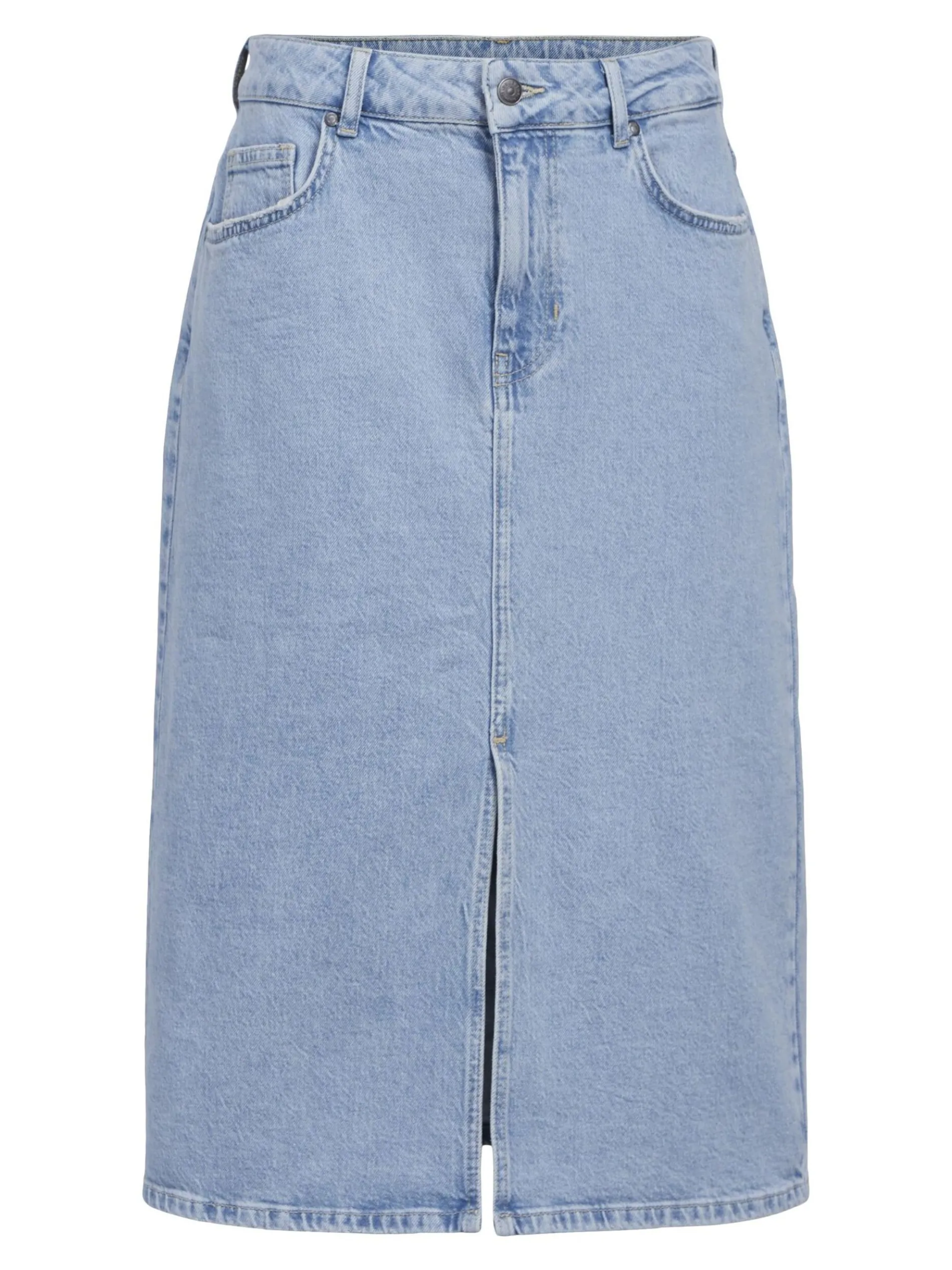 DENIM MIDDELLANGE ROK