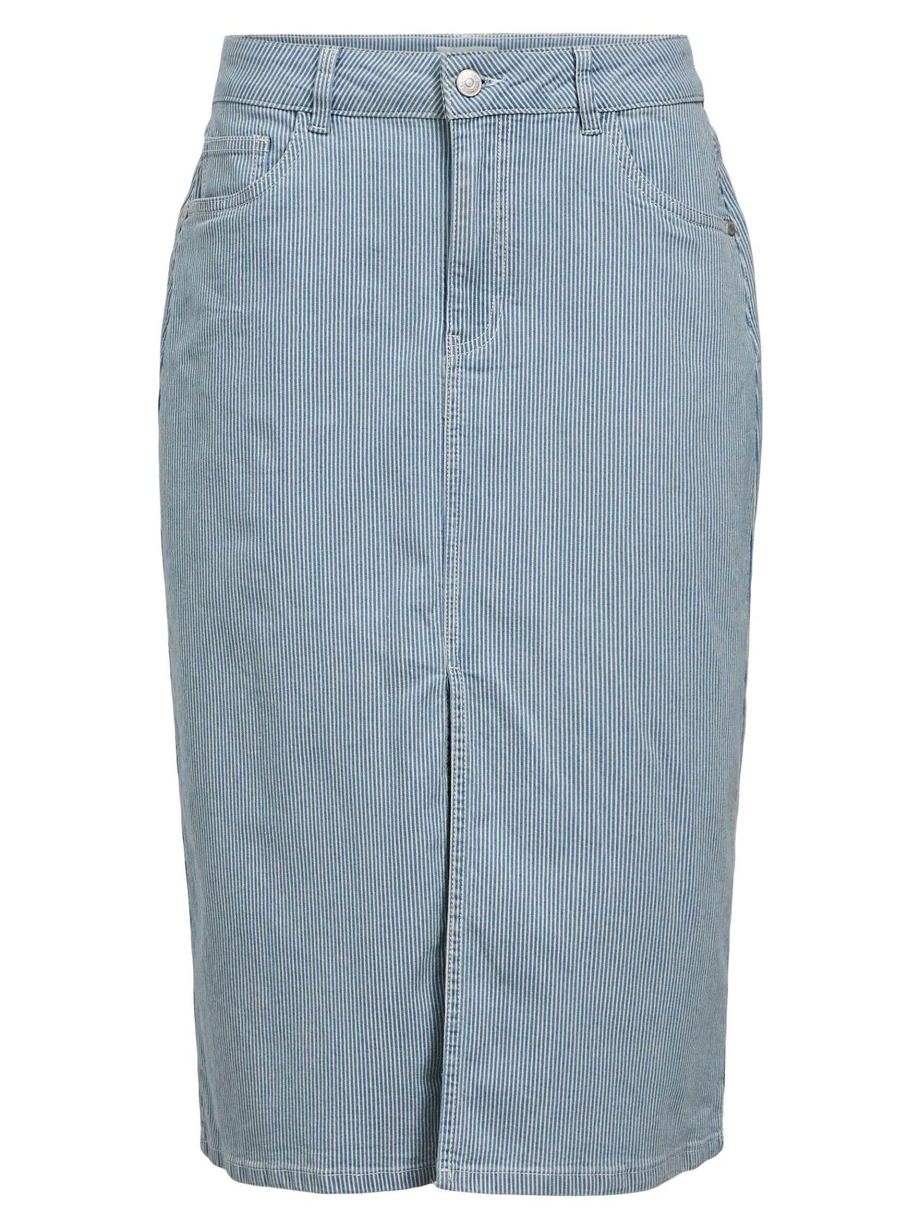 DENIM MIDDELLANGE ROK