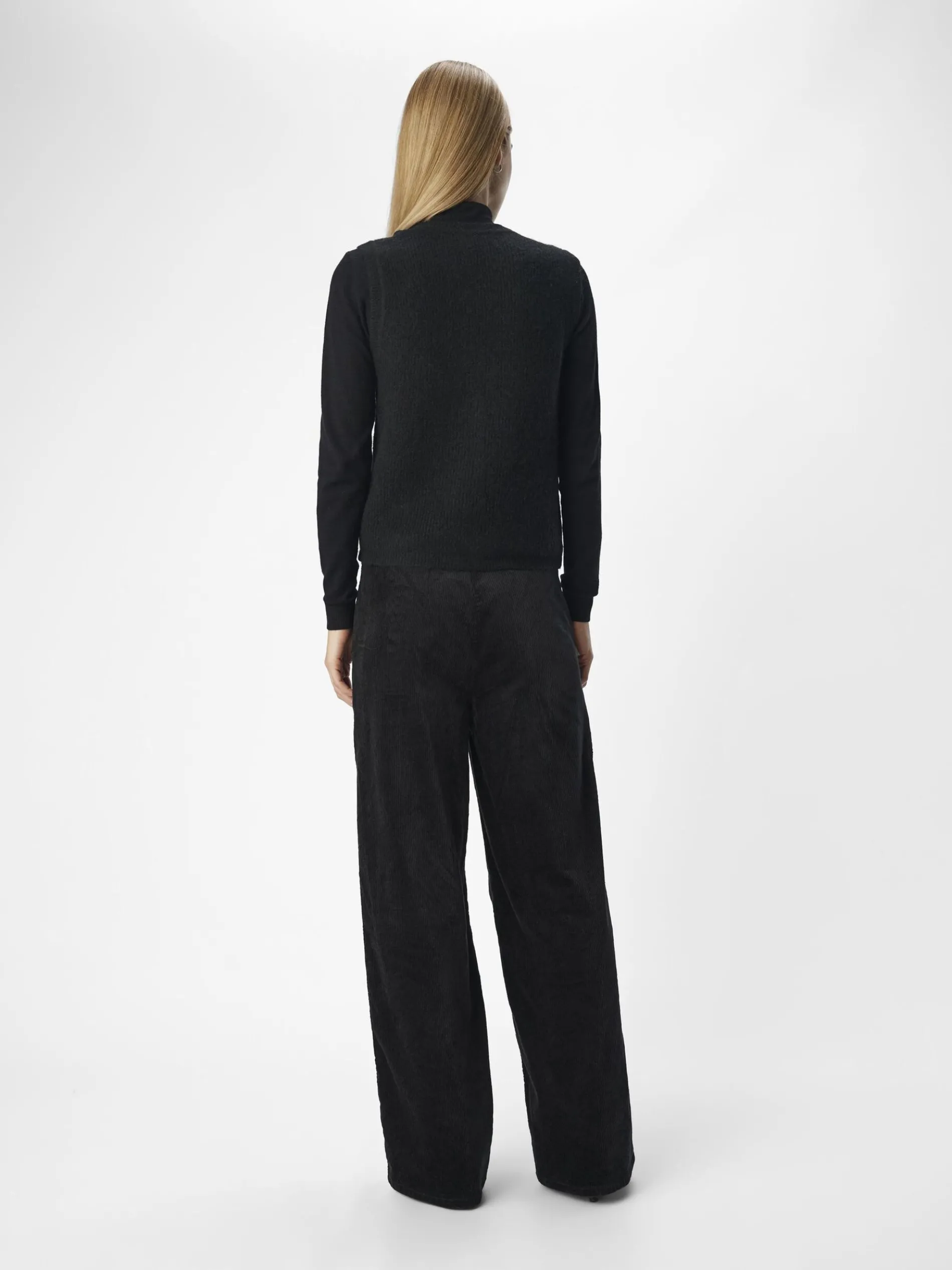 FLUWELEN WIDE LEG BROEK