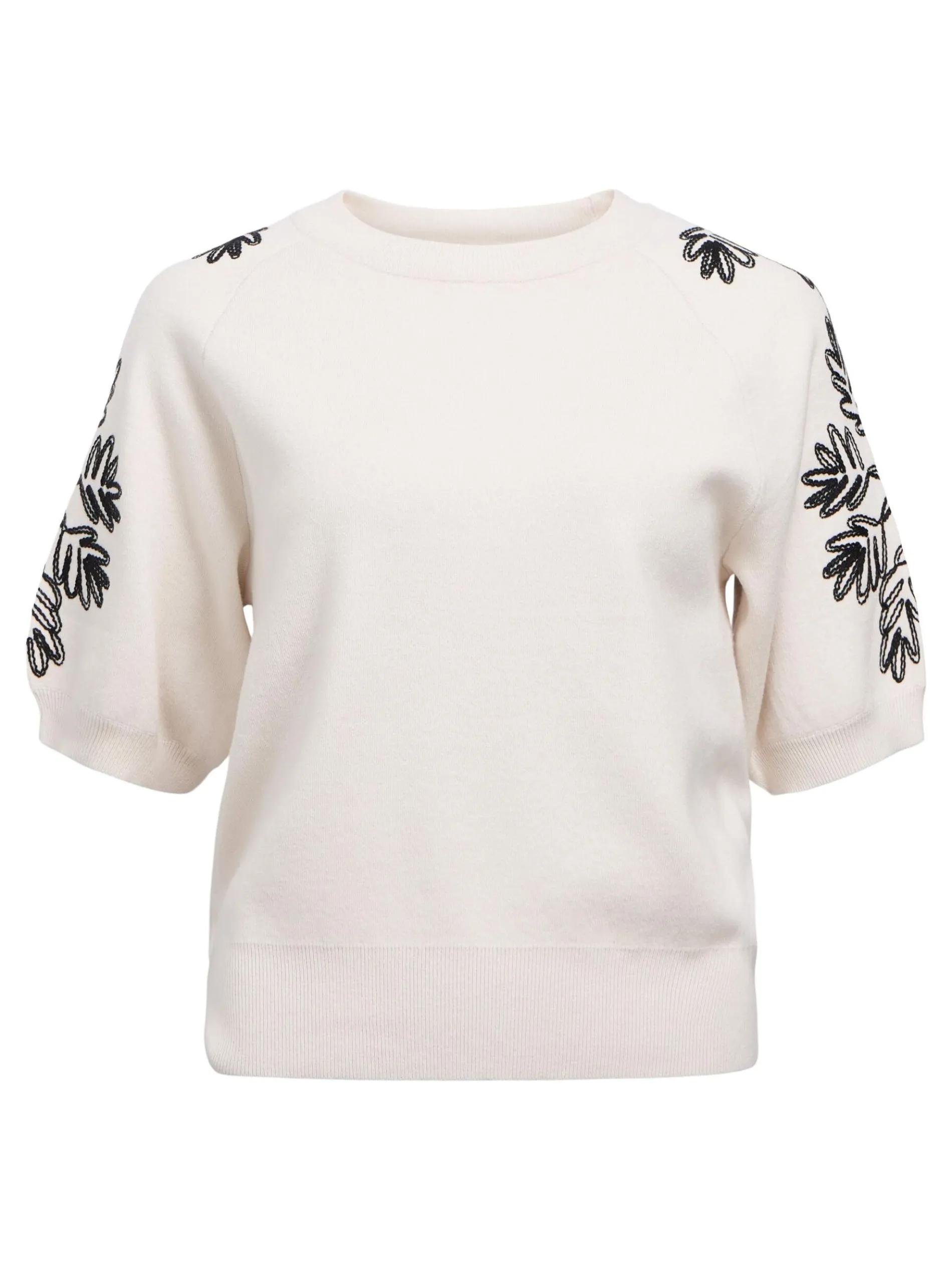 GEBORDUURD GEBREIDE TOP