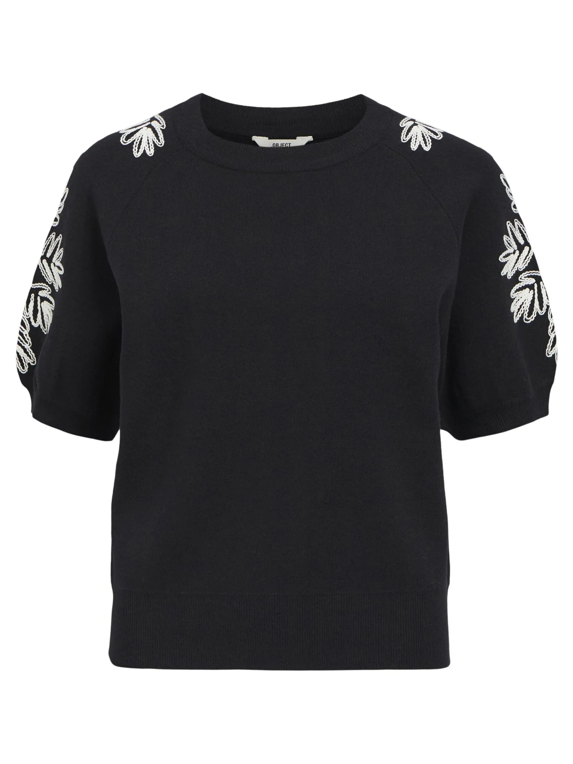 GEBORDUURD GEBREIDE TOP