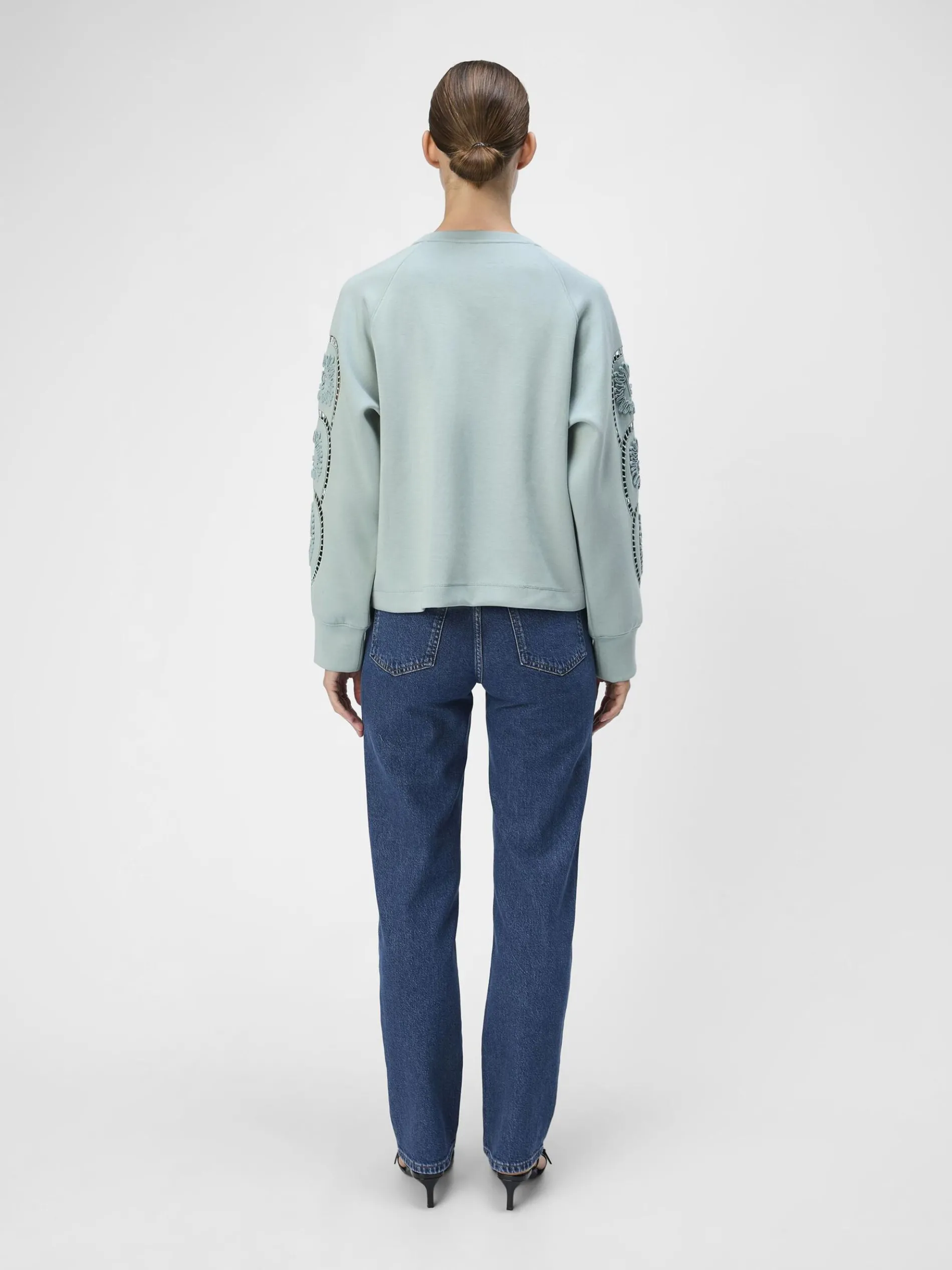 GEBORDUURD SWEATSHIRT