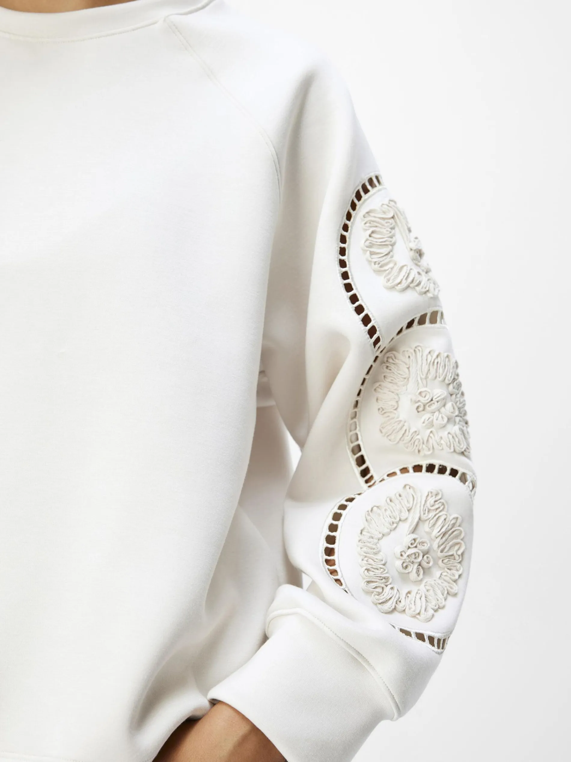 GEBORDUURD SWEATSHIRT