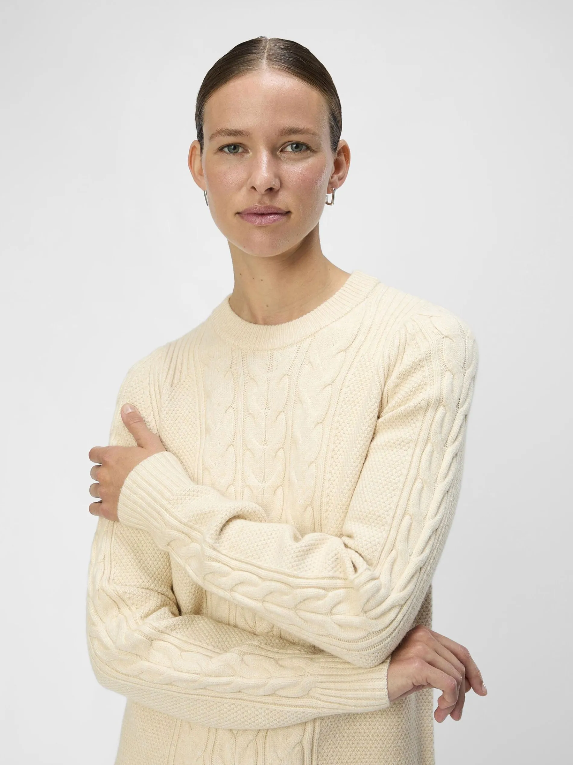 GEBREIDE KABELS MINI JURK