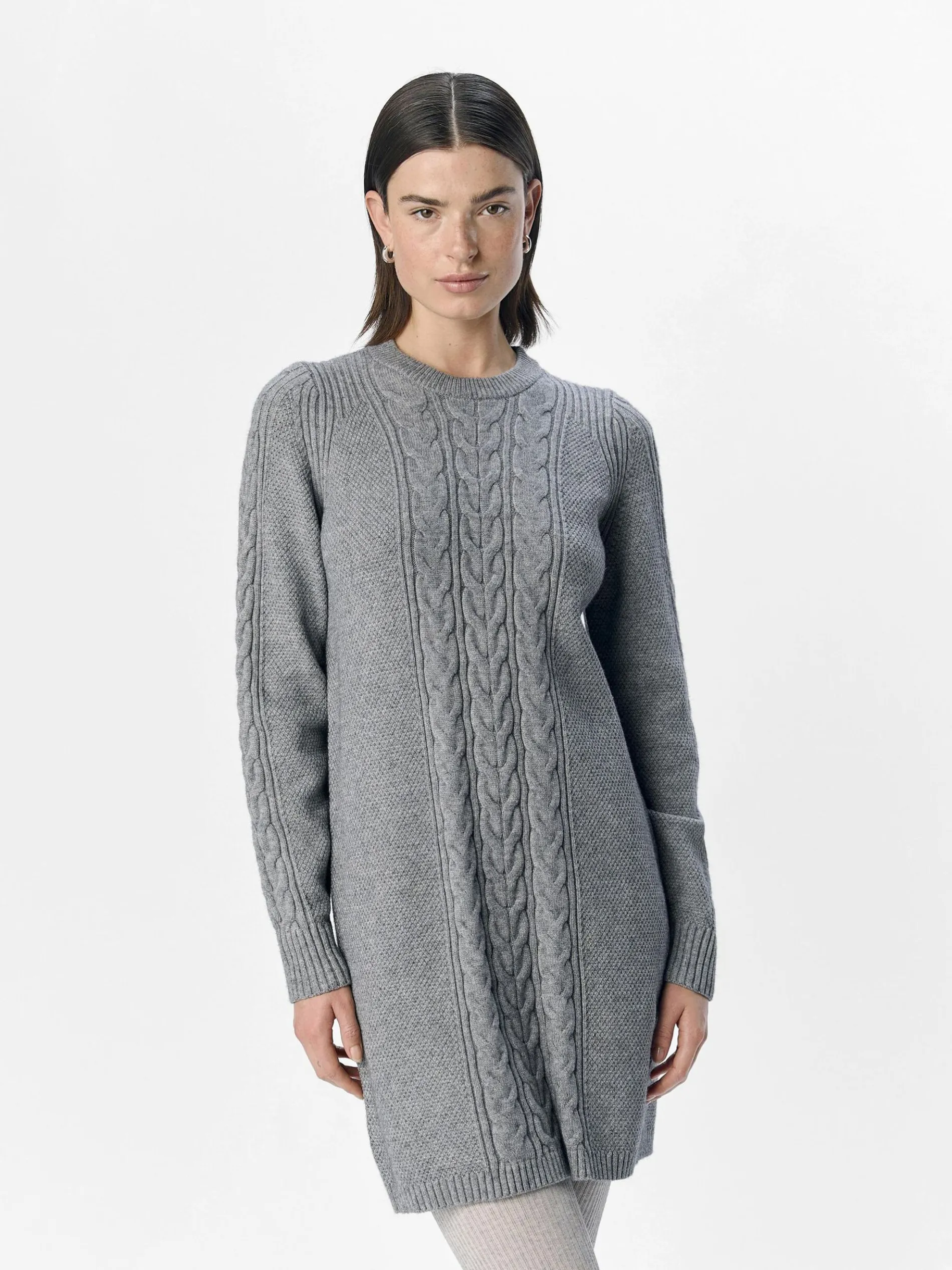 GEBREIDE KABELS MINI JURK