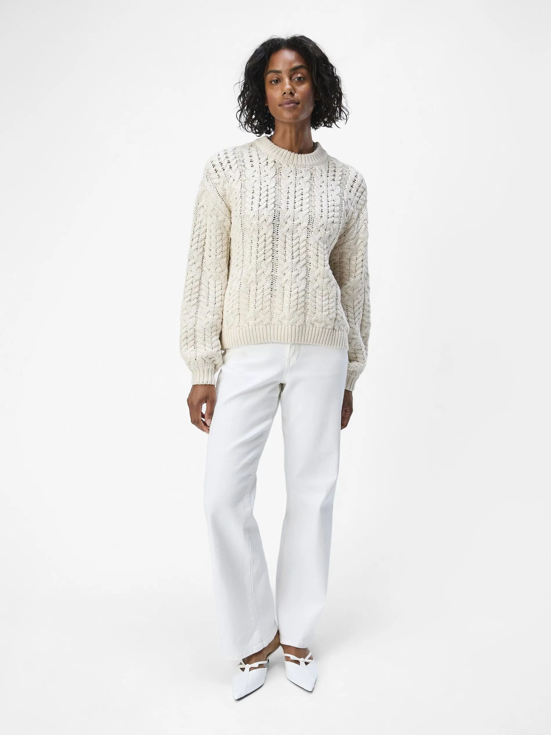 GEBREIDE KABELS SWEATER