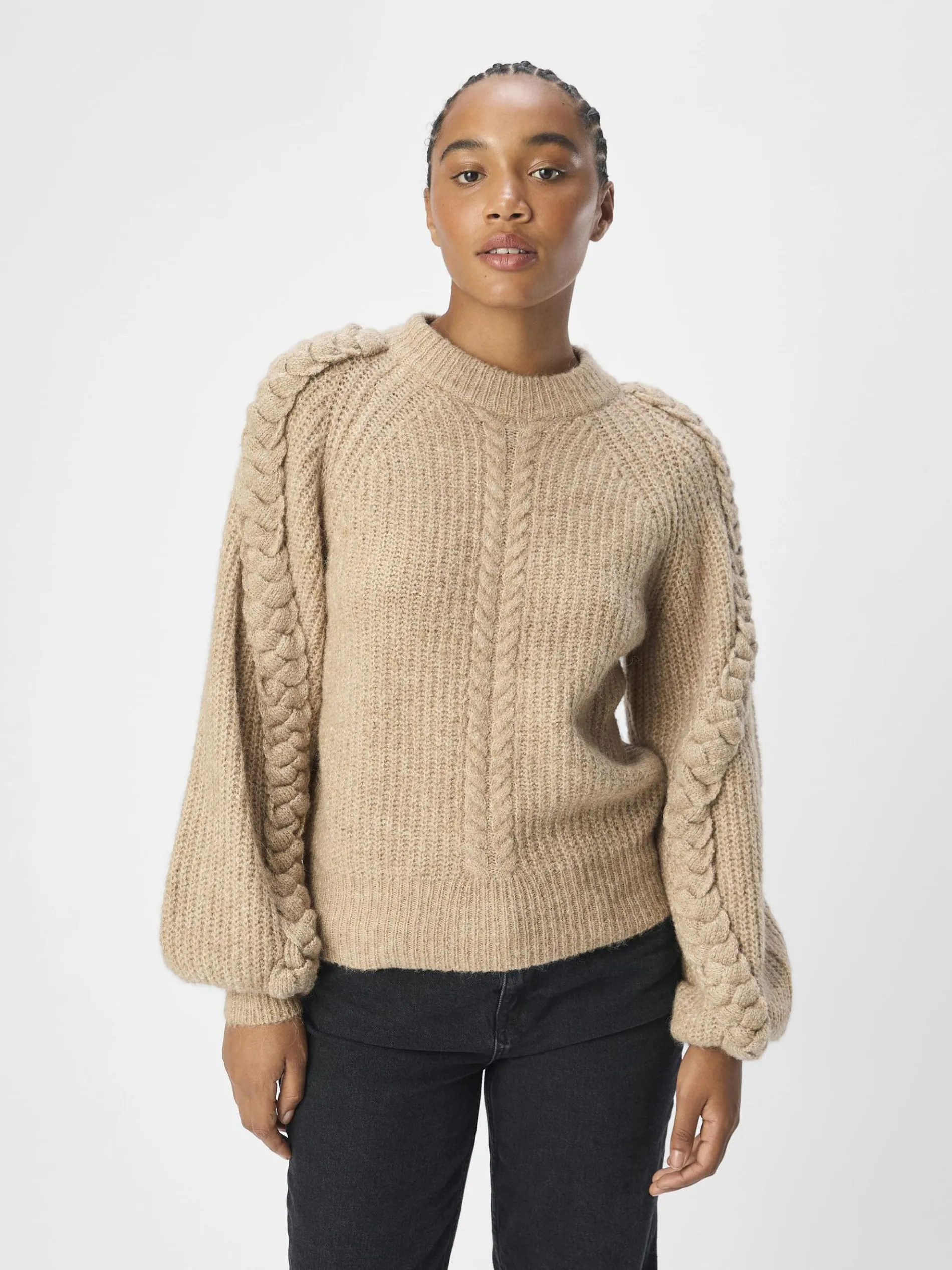 GEBREIDE KABELS SWEATER