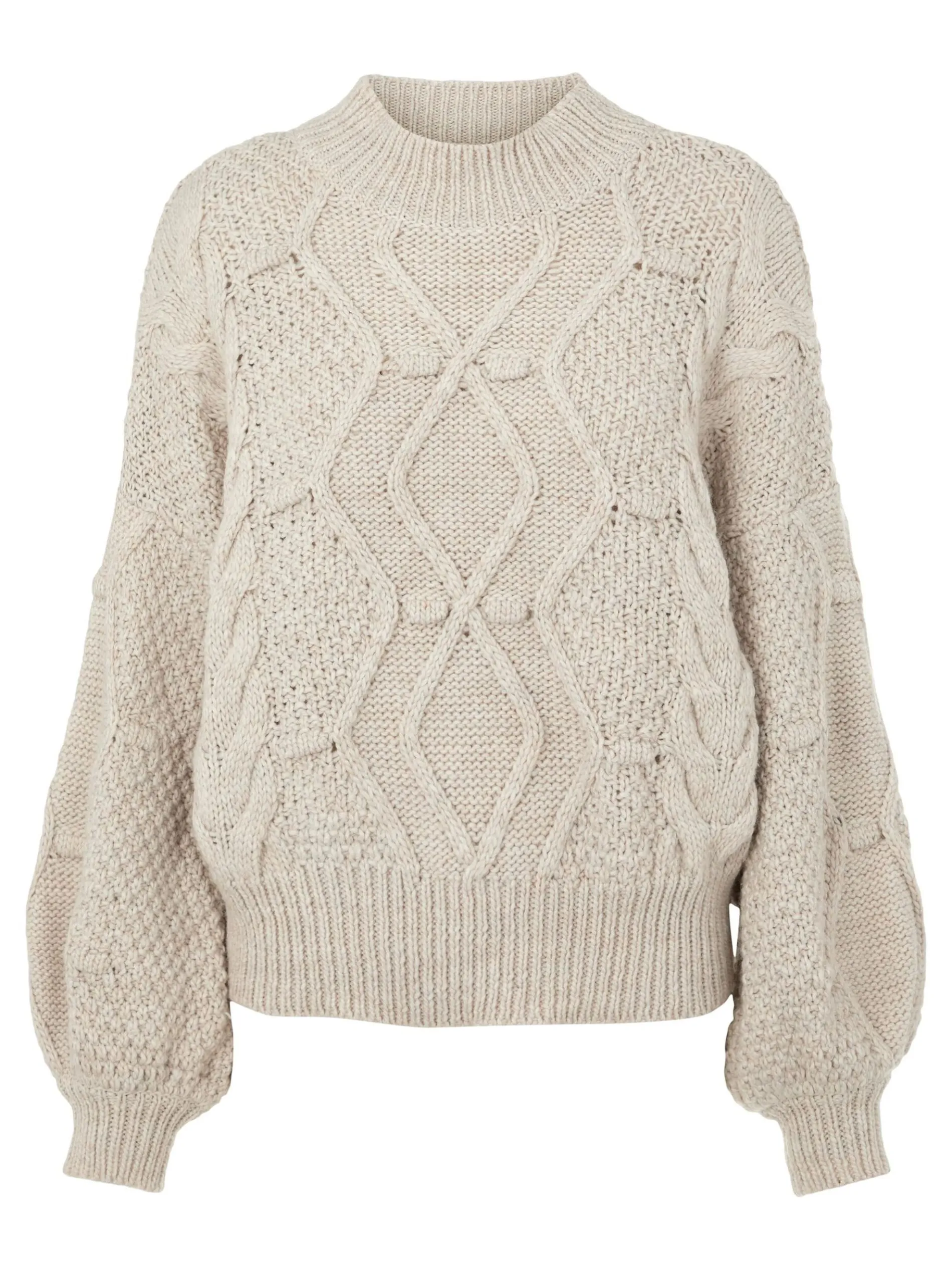 GEBREIDE KABELS SWEATER