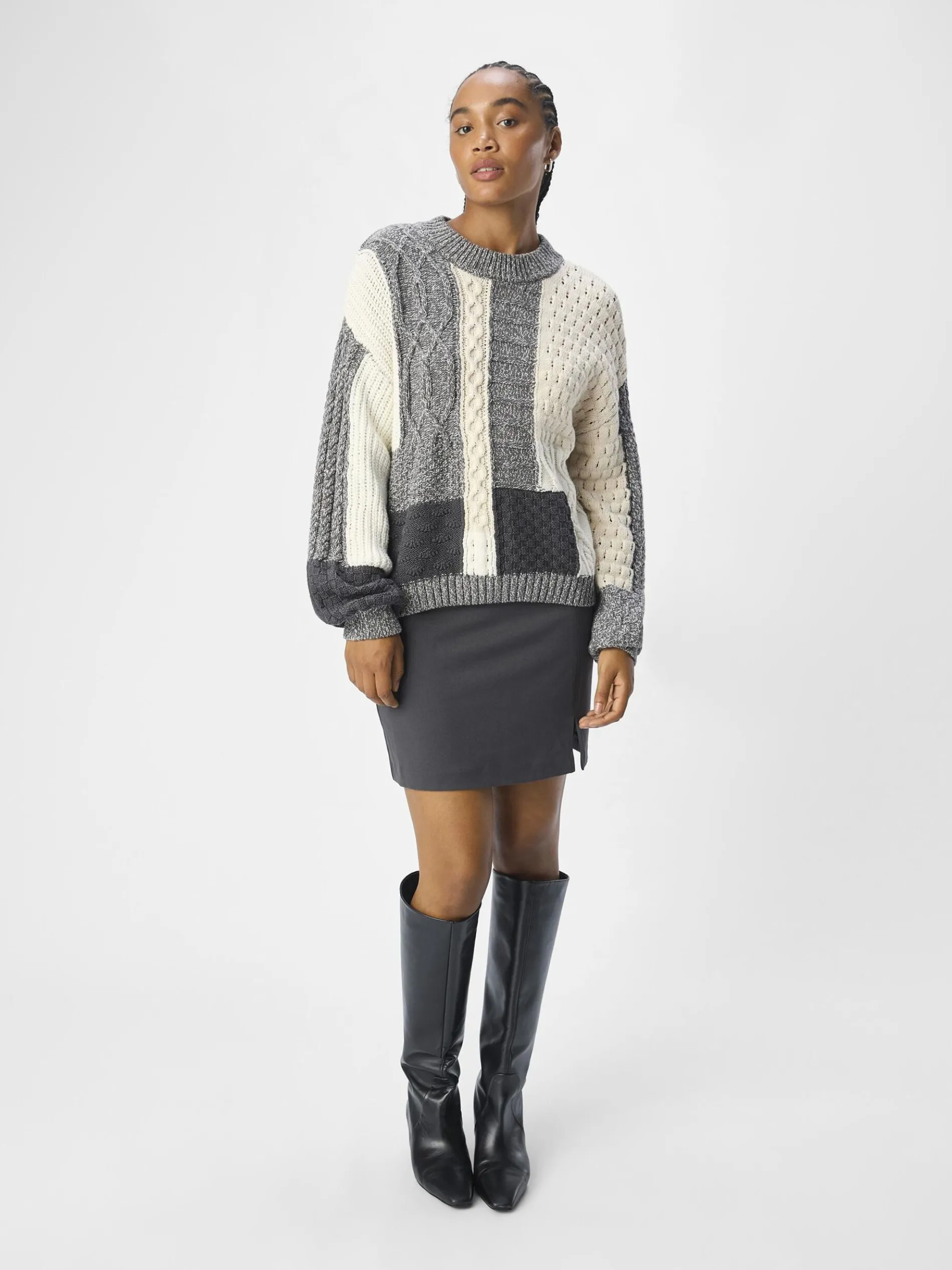 GEBREIDE KABELS SWEATER
