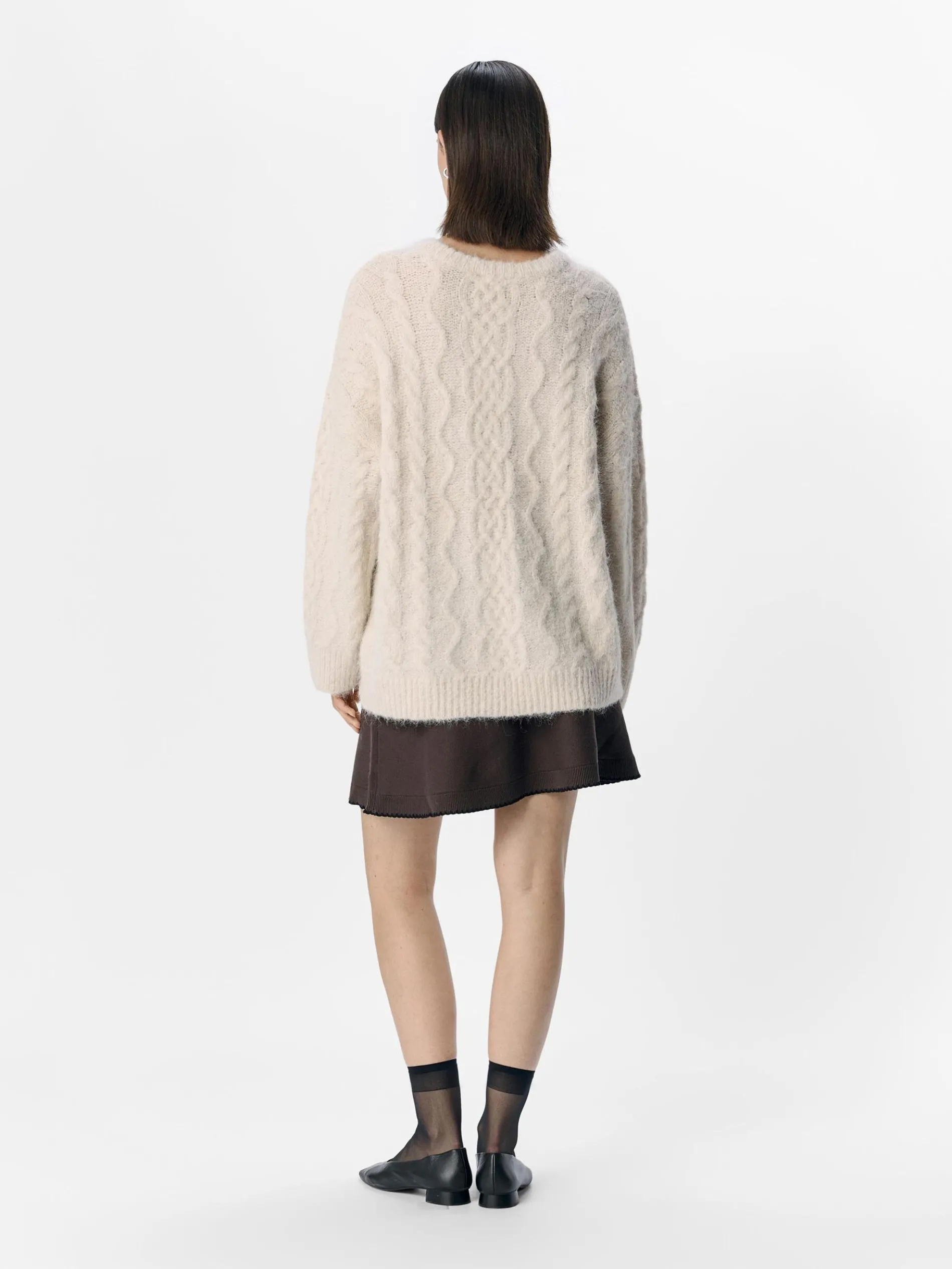 GEBREIDE KABELS TRUI