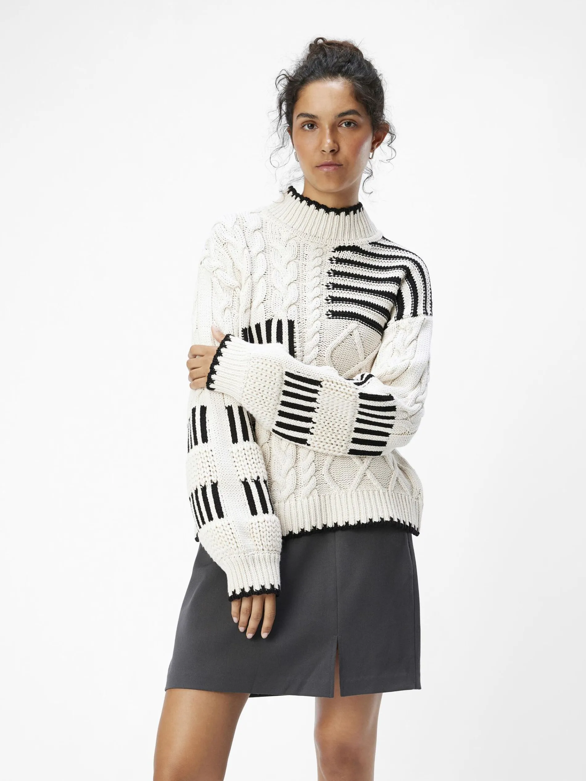 GEBREIDE KABELS TRUI