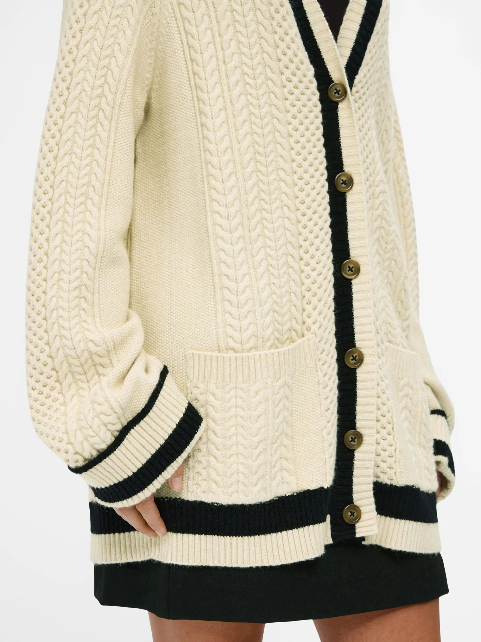 GEBREIDE KABELS VEST