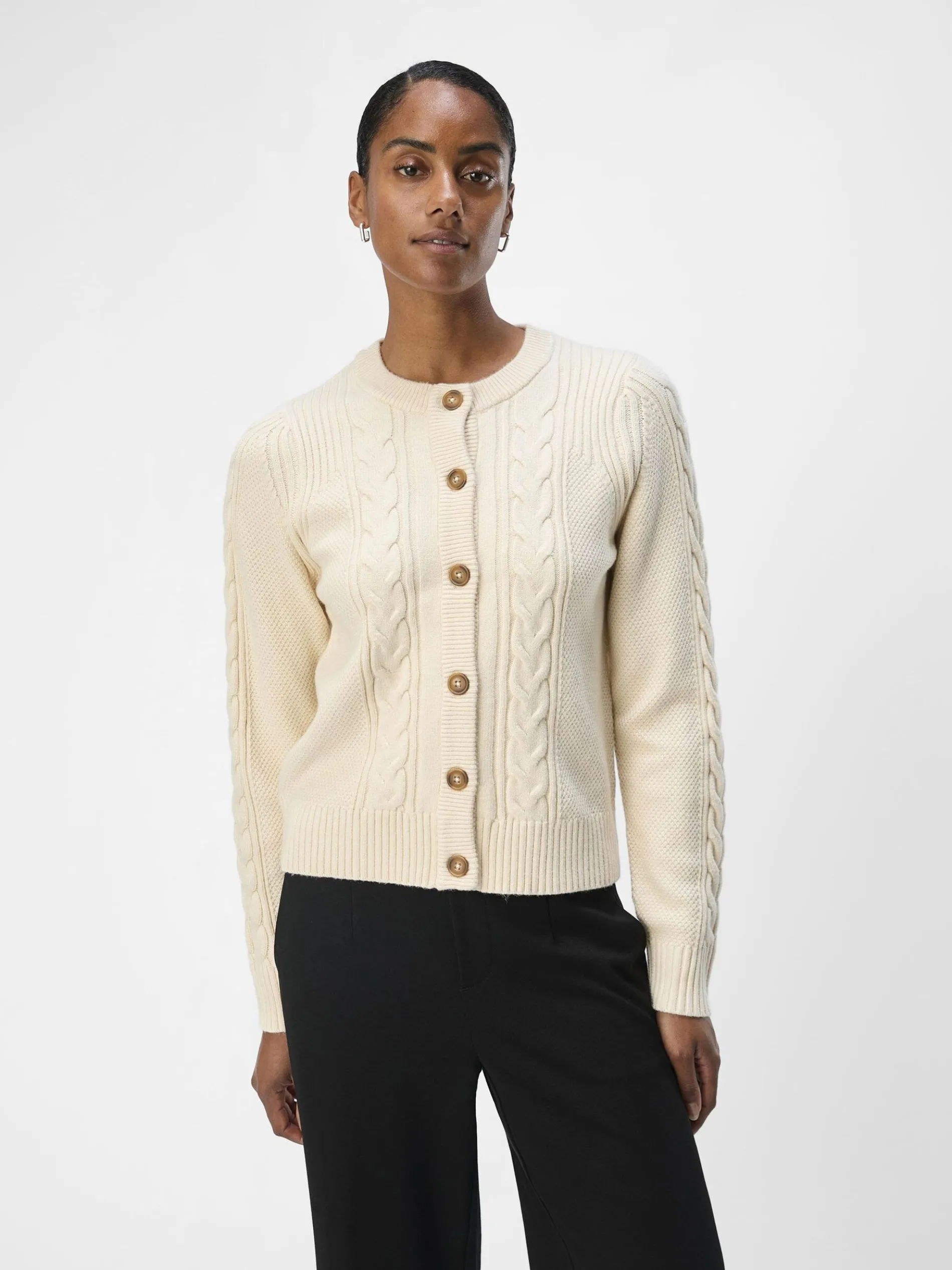 GEBREIDE KABELS VEST