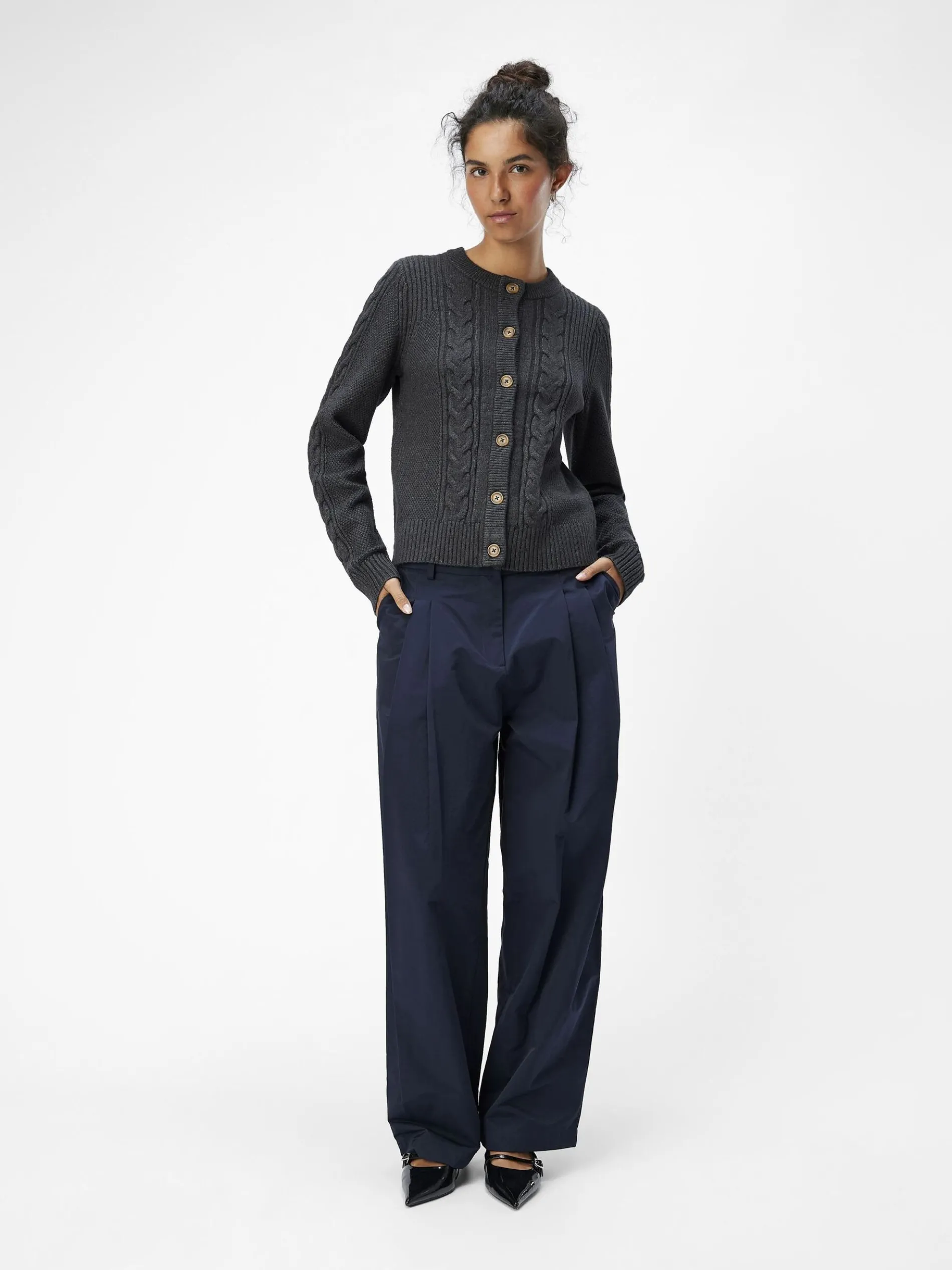 GEBREIDE KABELS VEST