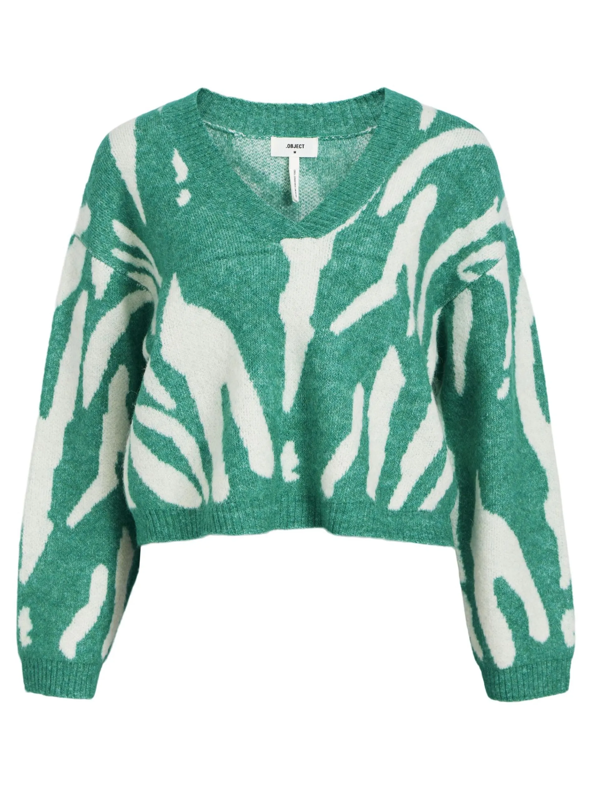 GEDESSINEERDE GEBREIDE TRUI