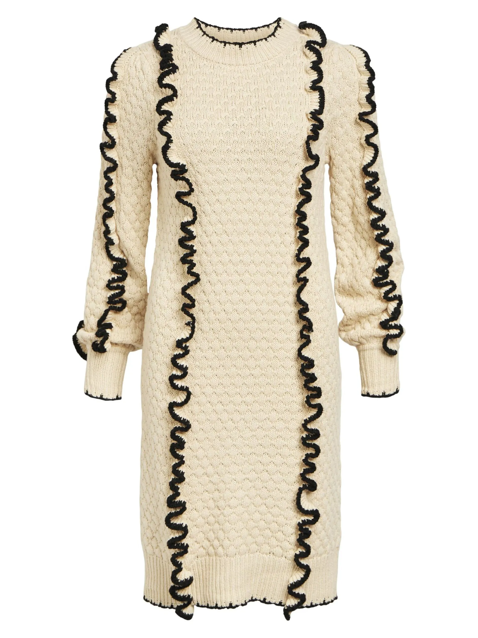 GEDETAILLEERD GEBREIDE JURK