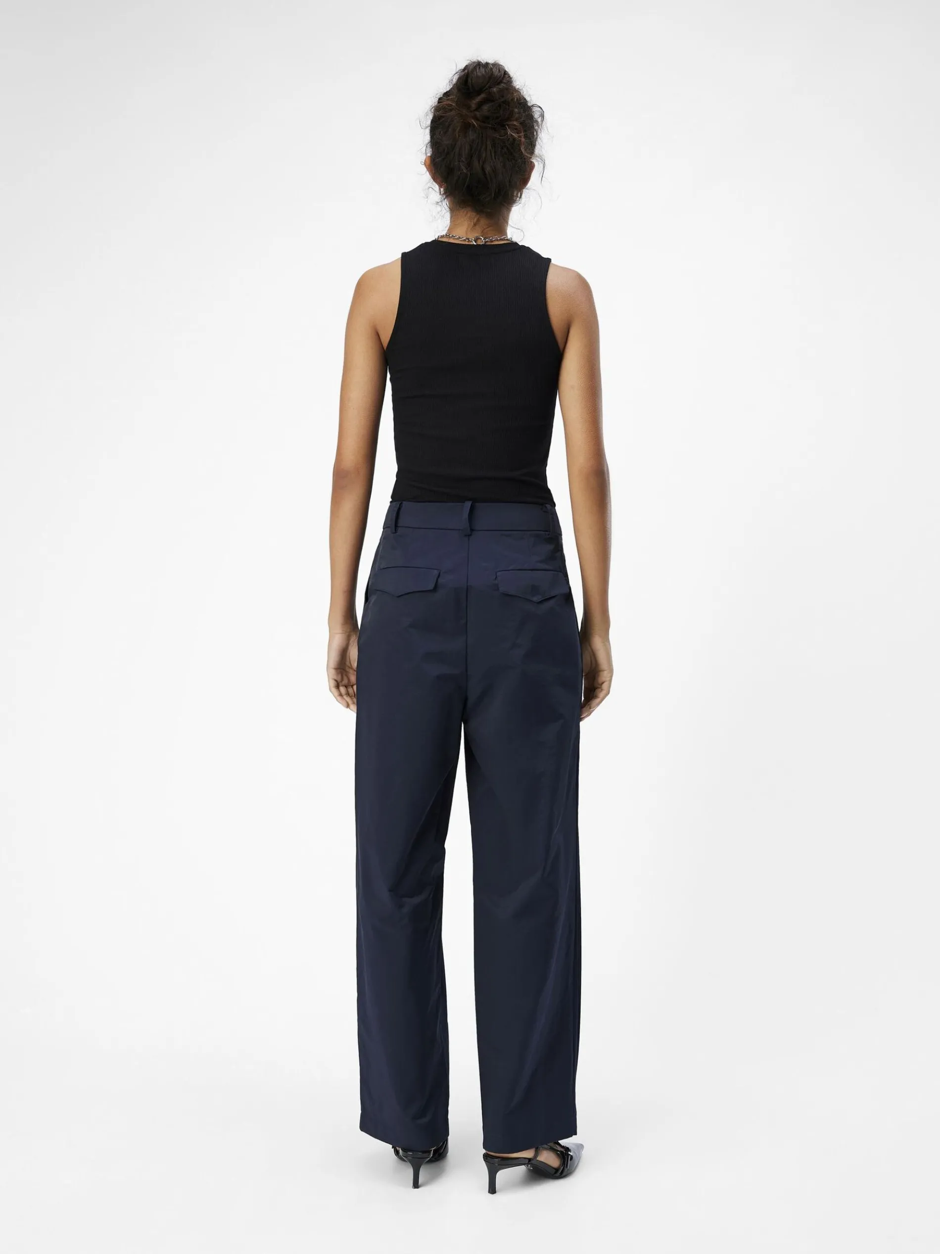 GEPLOOID WIDE LEG BROEK