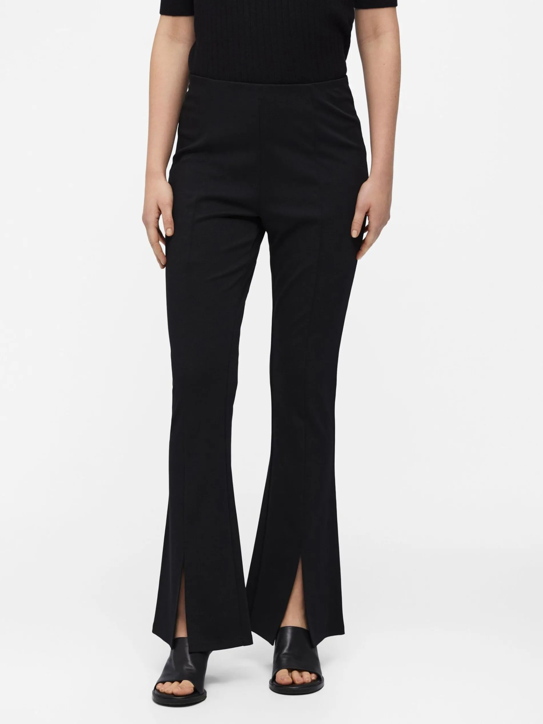 HIGH-WAIST FLARED BROEK