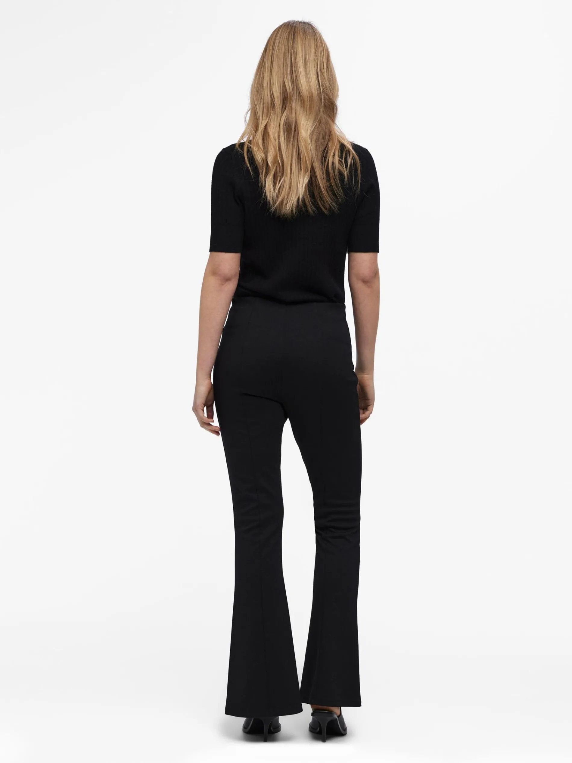 HIGH-WAIST FLARED BROEK