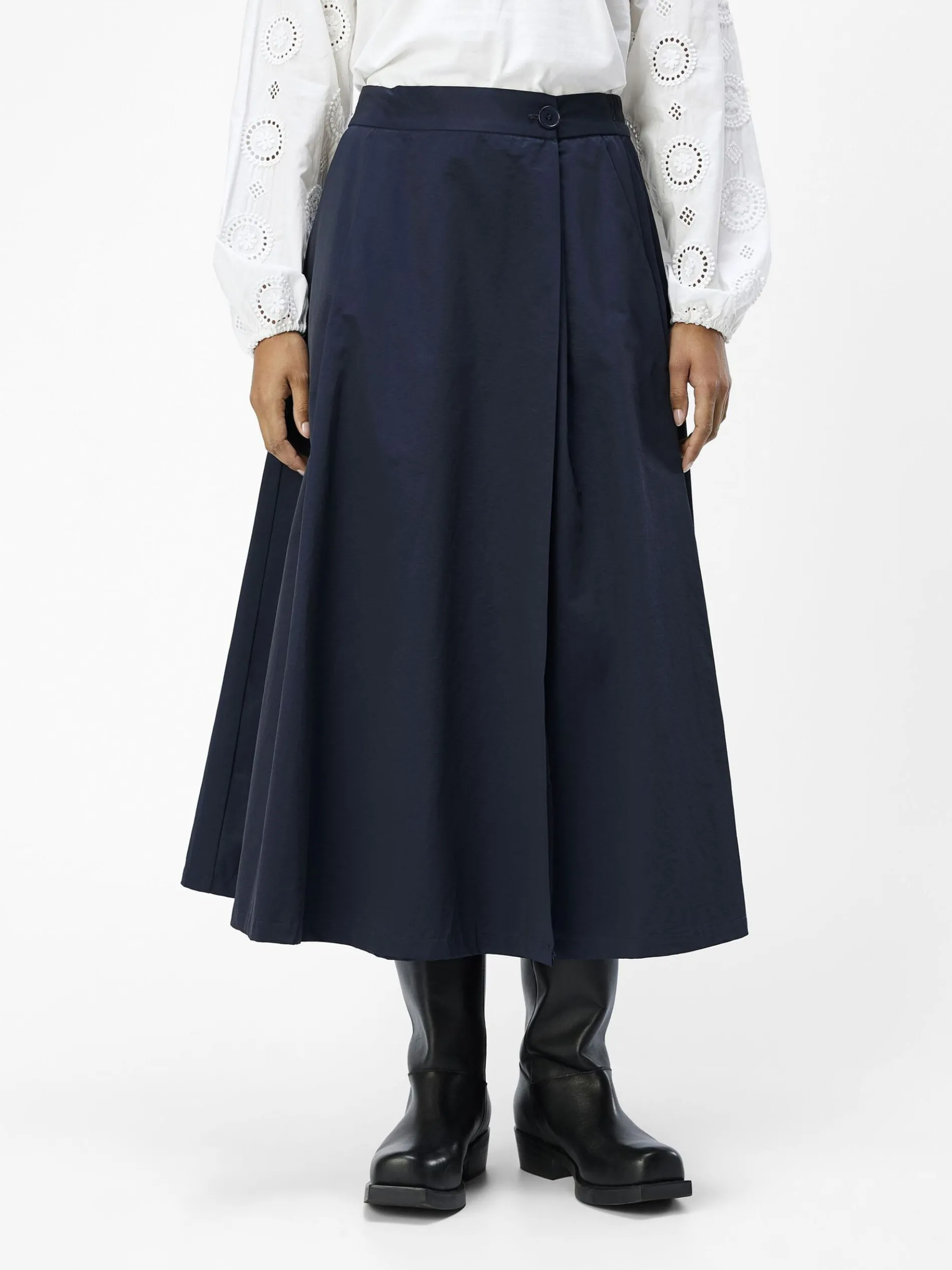 HIGH-WAIST MIDDELLANGE ROK