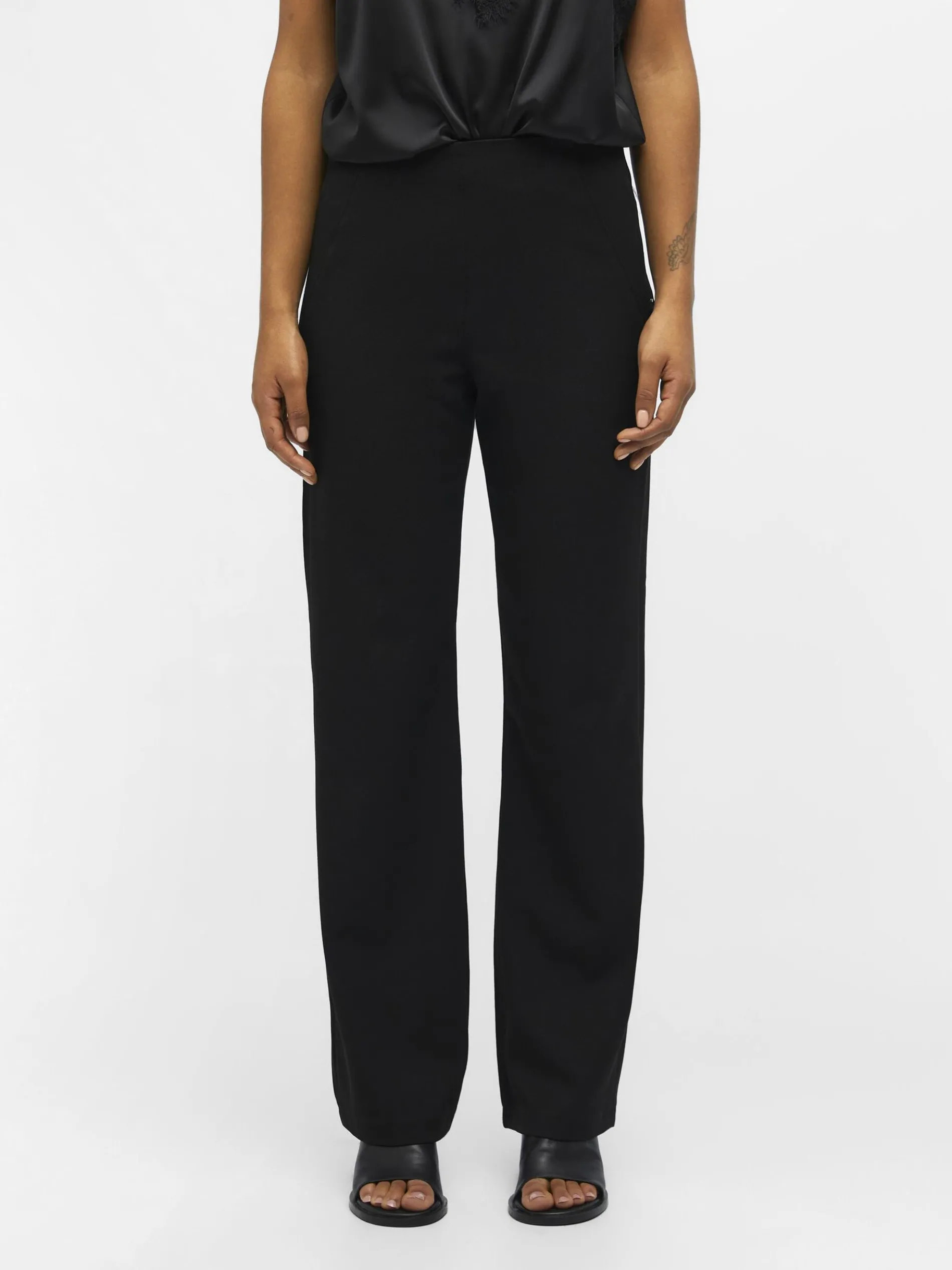 KLASSIEKE WIDE LEG BROEK