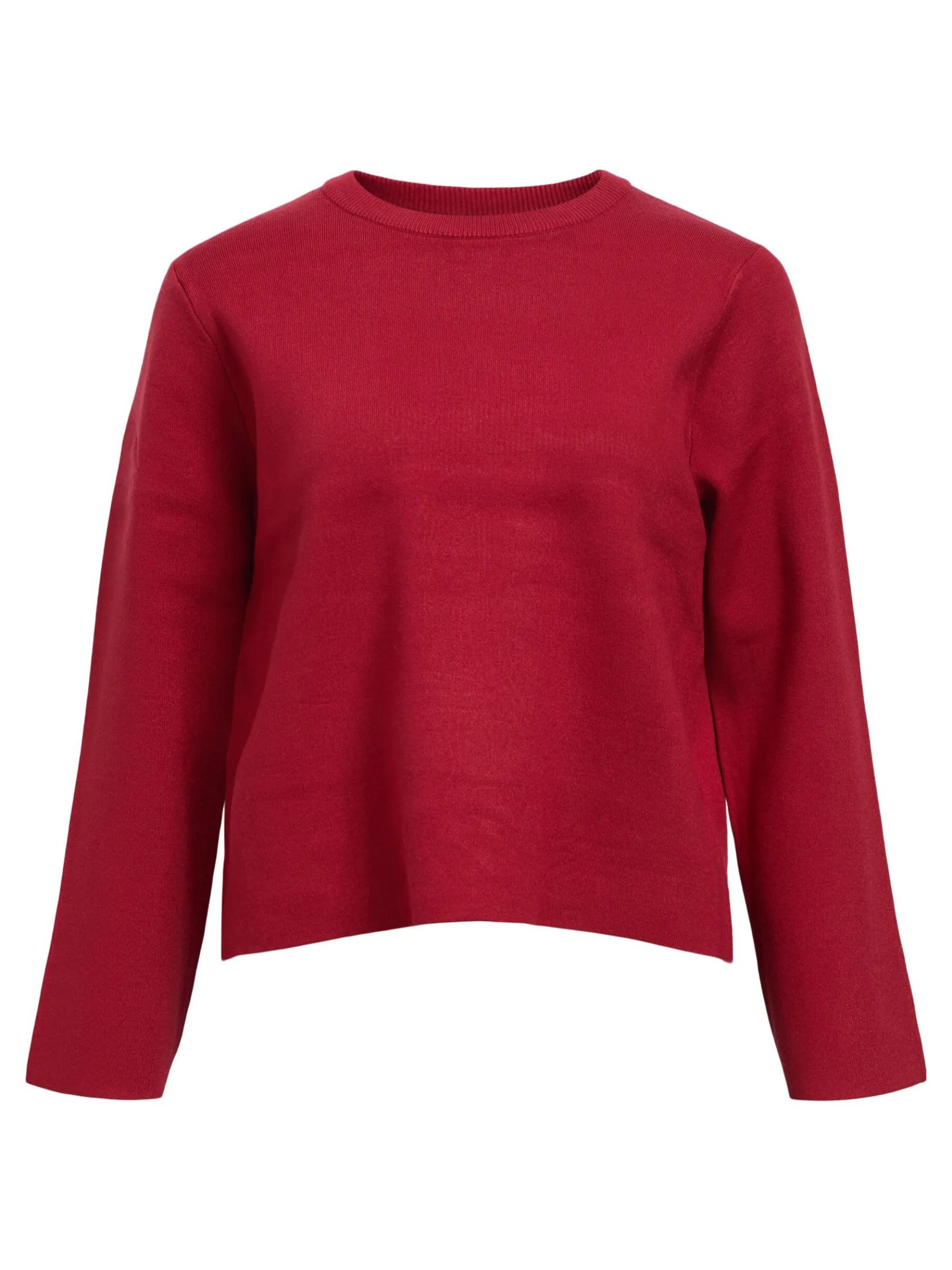 LANGE MOUWEN GEBREIDE TRUI