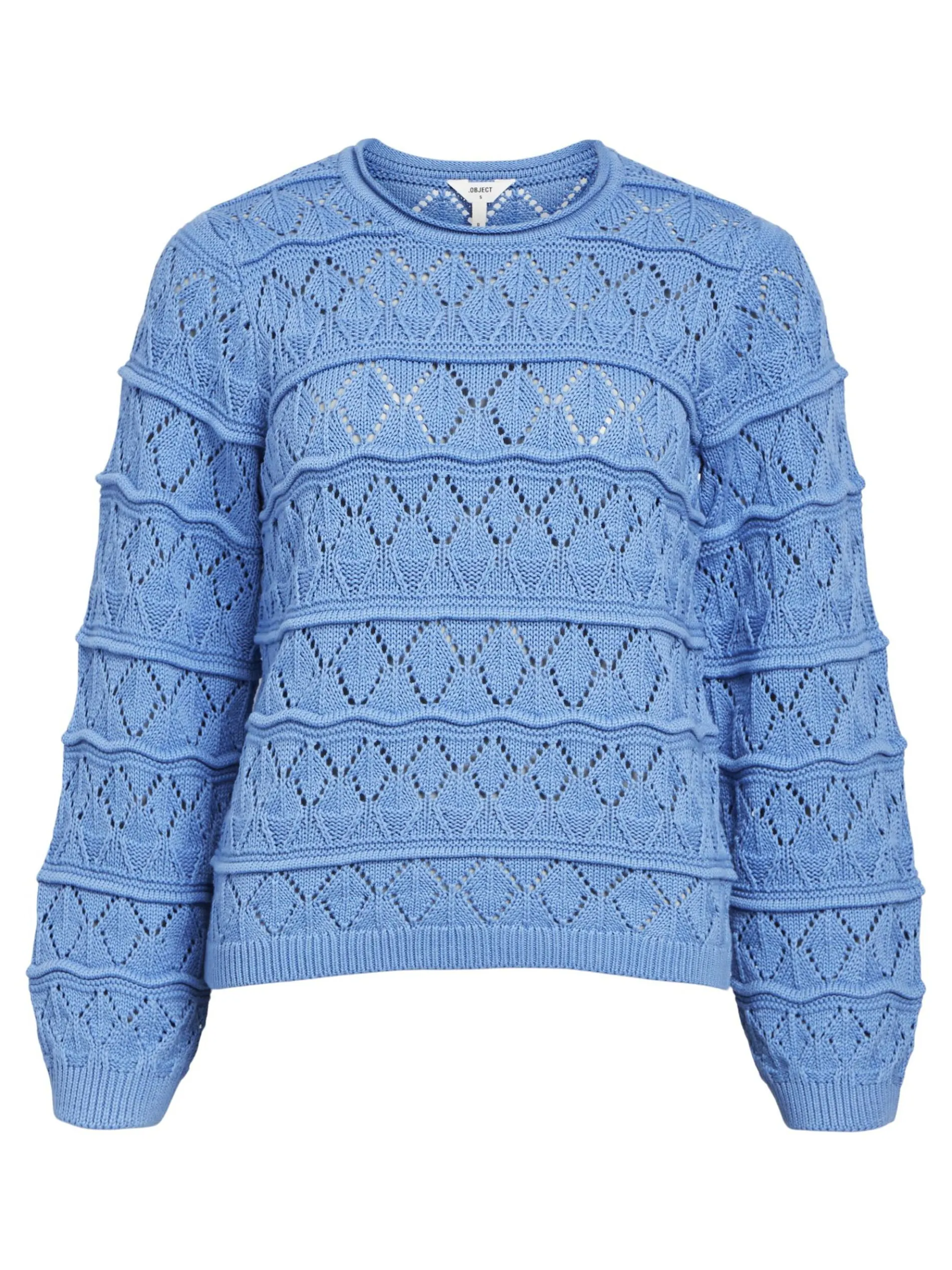 LANGE MOUWEN GEBREIDE TRUI