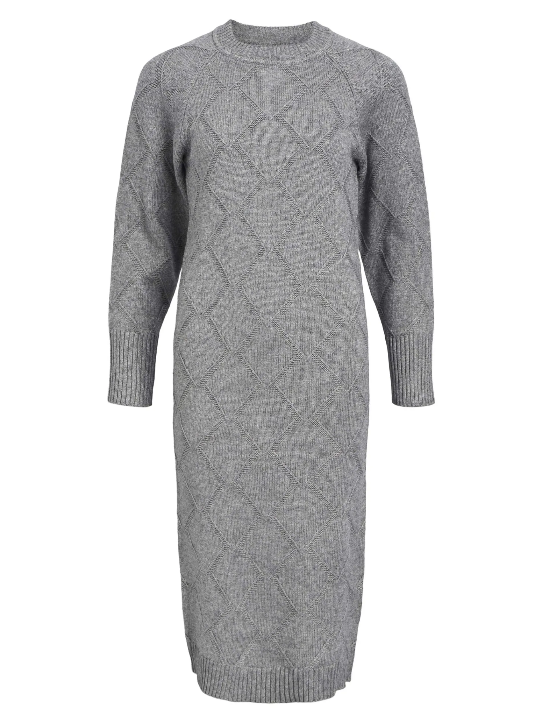 LANGE MOUWEN GEBREIDE JURK