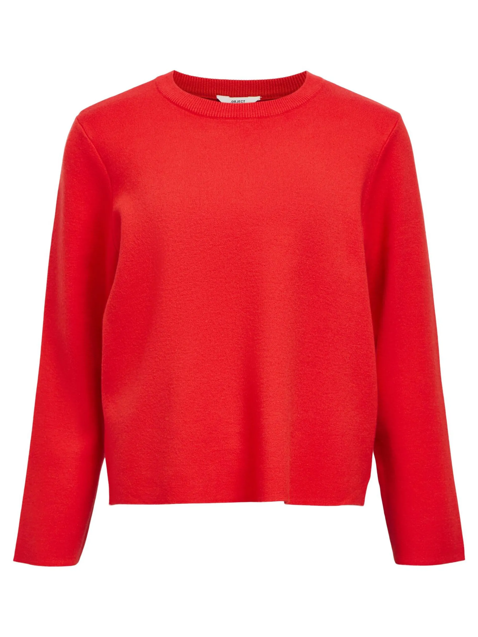 LANGE MOUWEN GEBREIDE TRUI