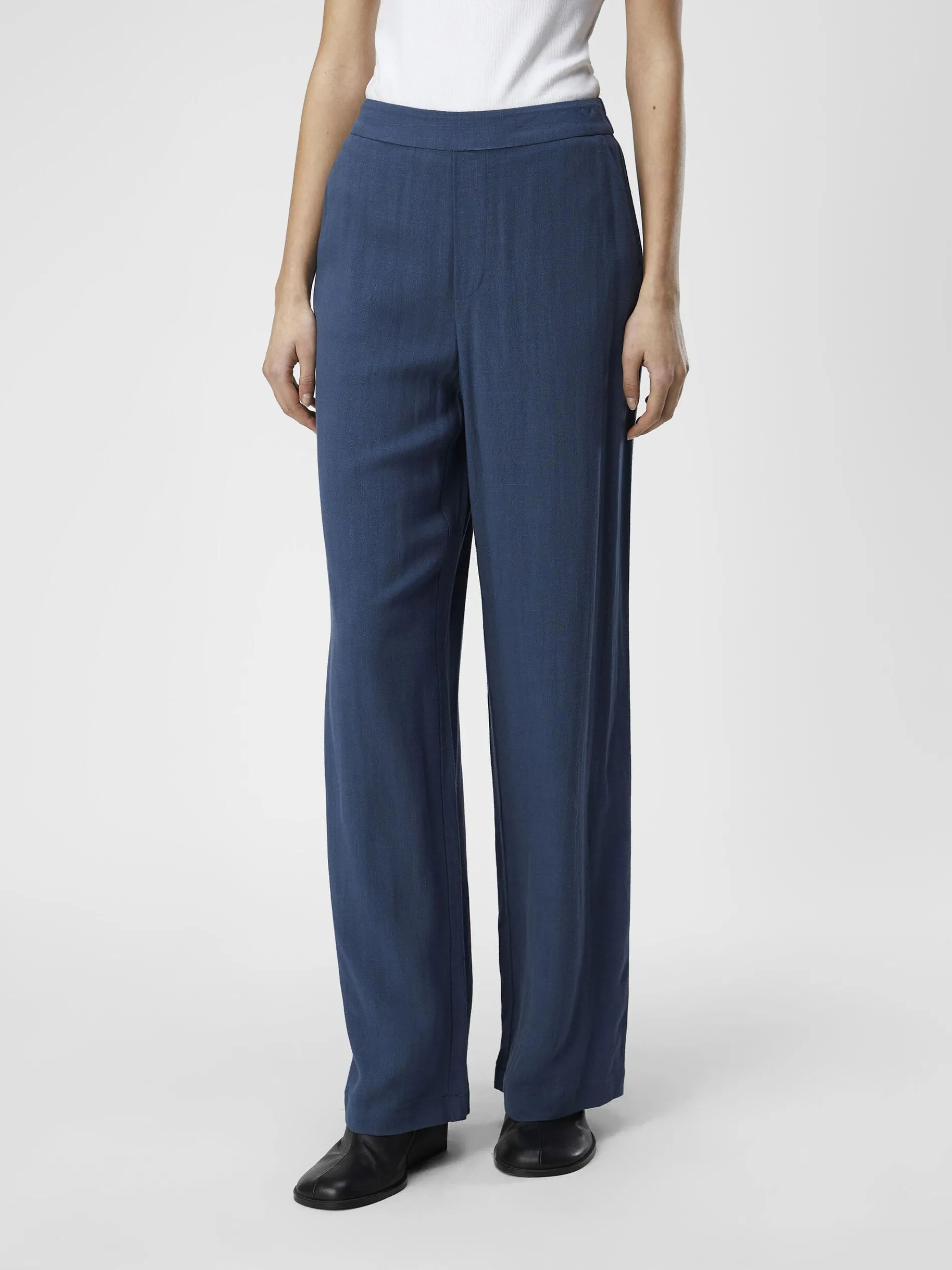 LINNENMIX WIDE LEG BROEK