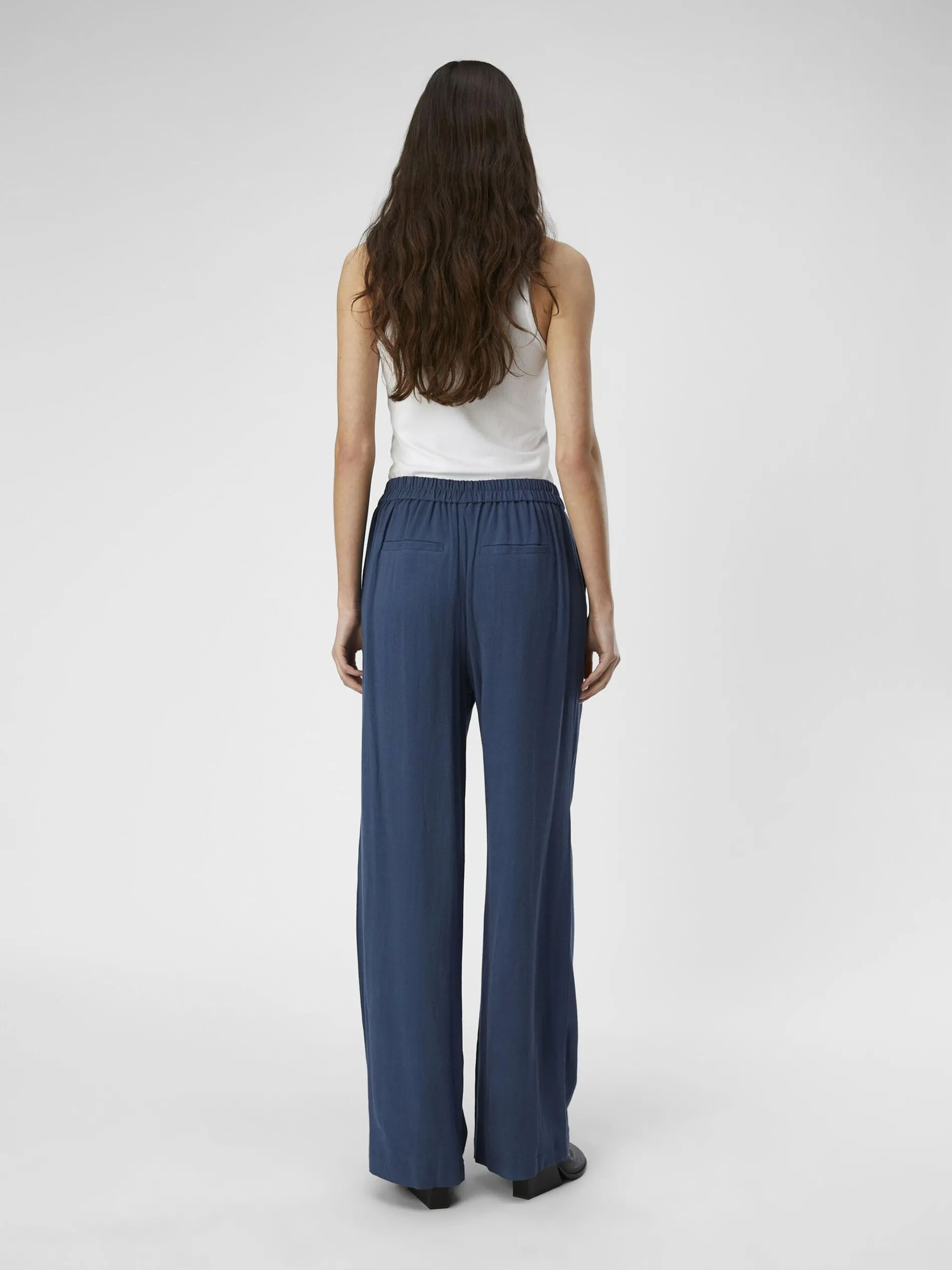 LINNENMIX WIDE LEG BROEK