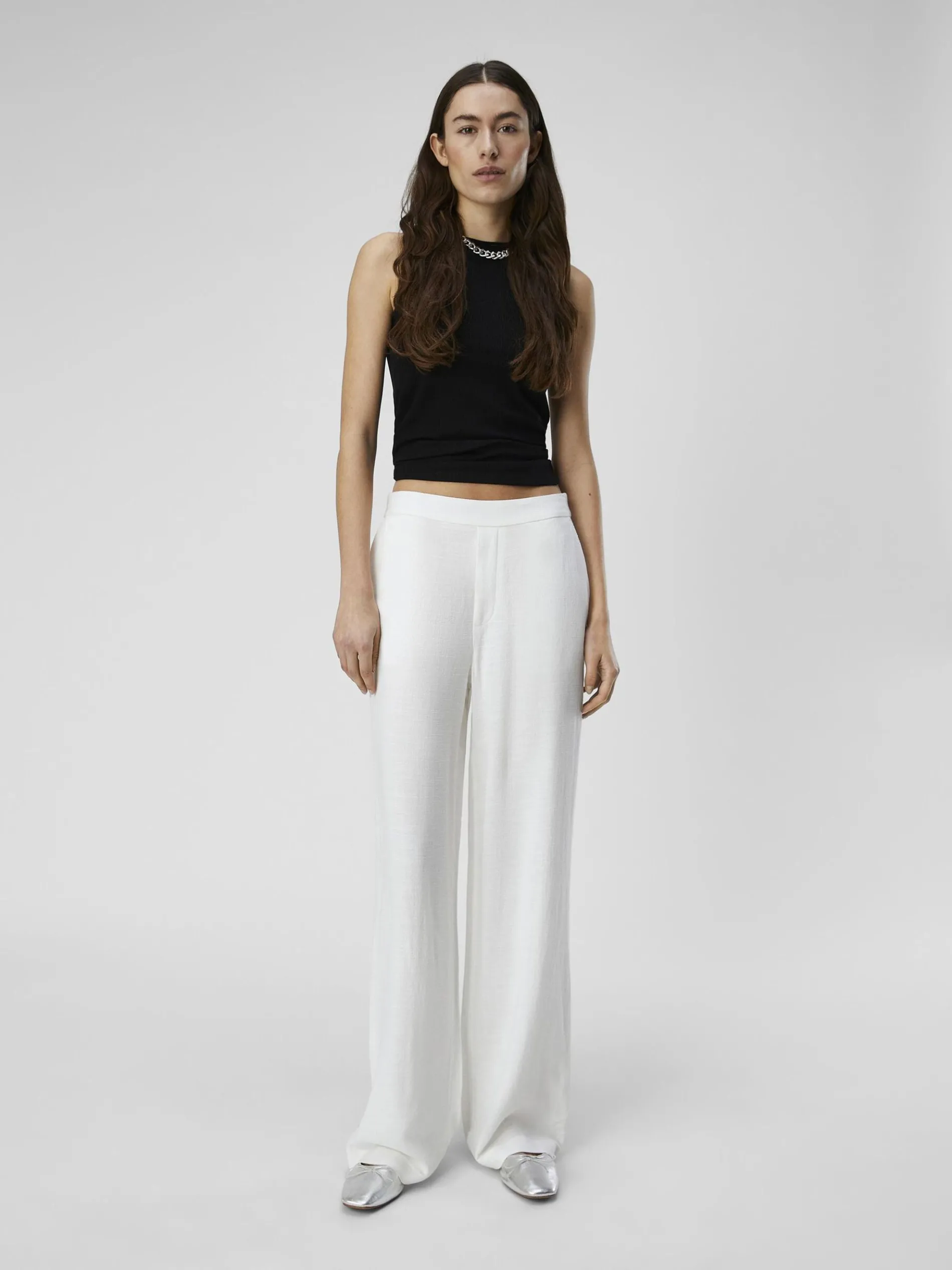 LINNENMIX WIDE LEG BROEK