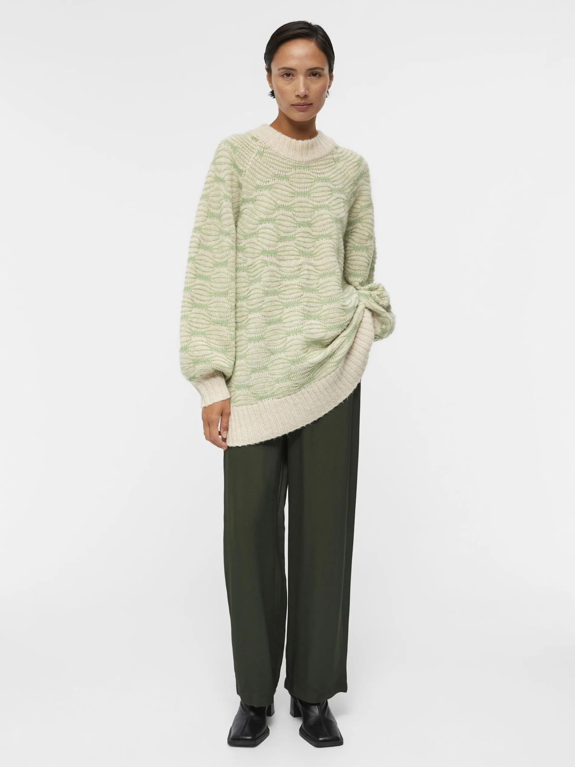 LOOSE FIT GEBREIDE TRUI