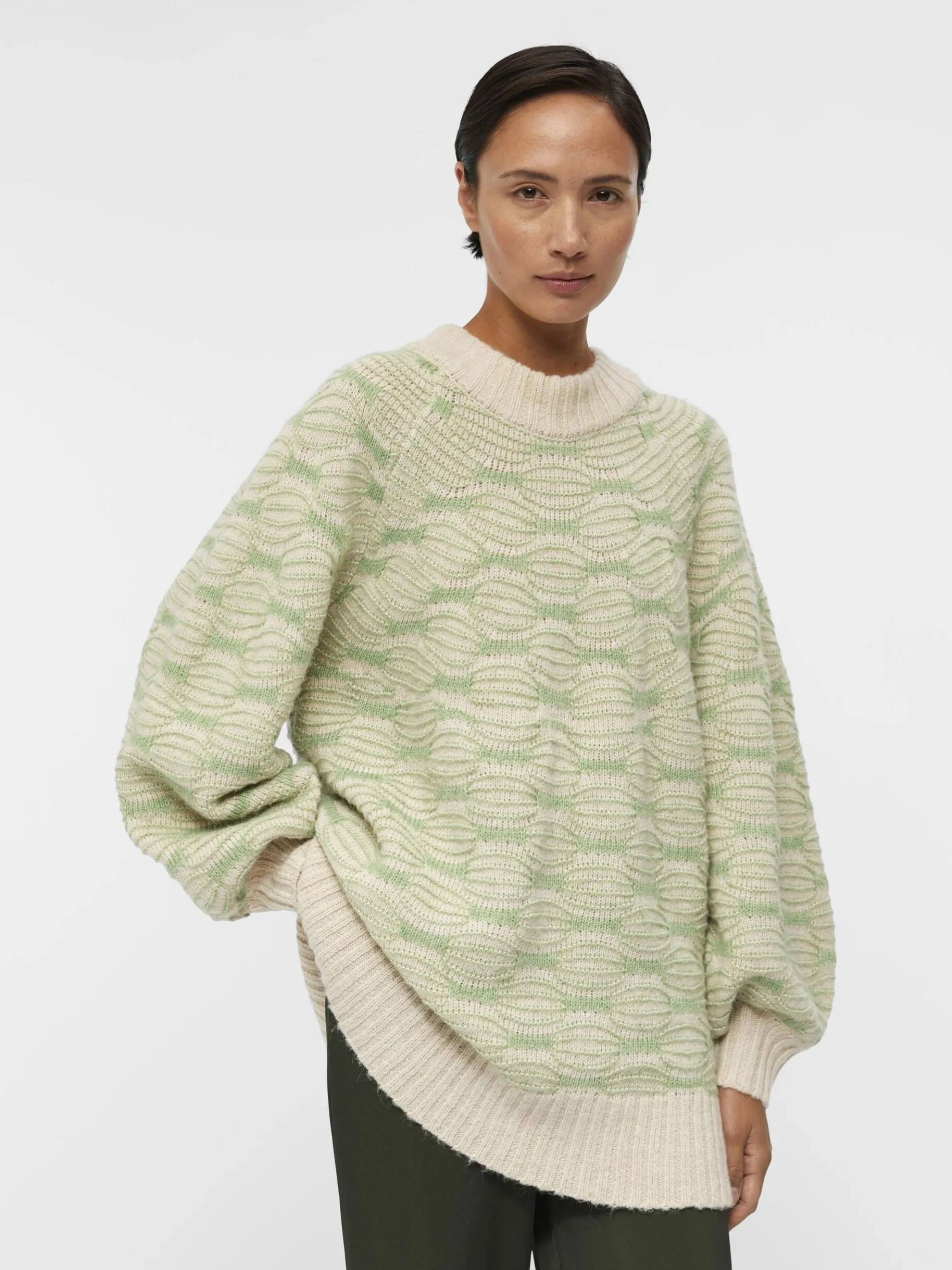 LOOSE FIT GEBREIDE TRUI