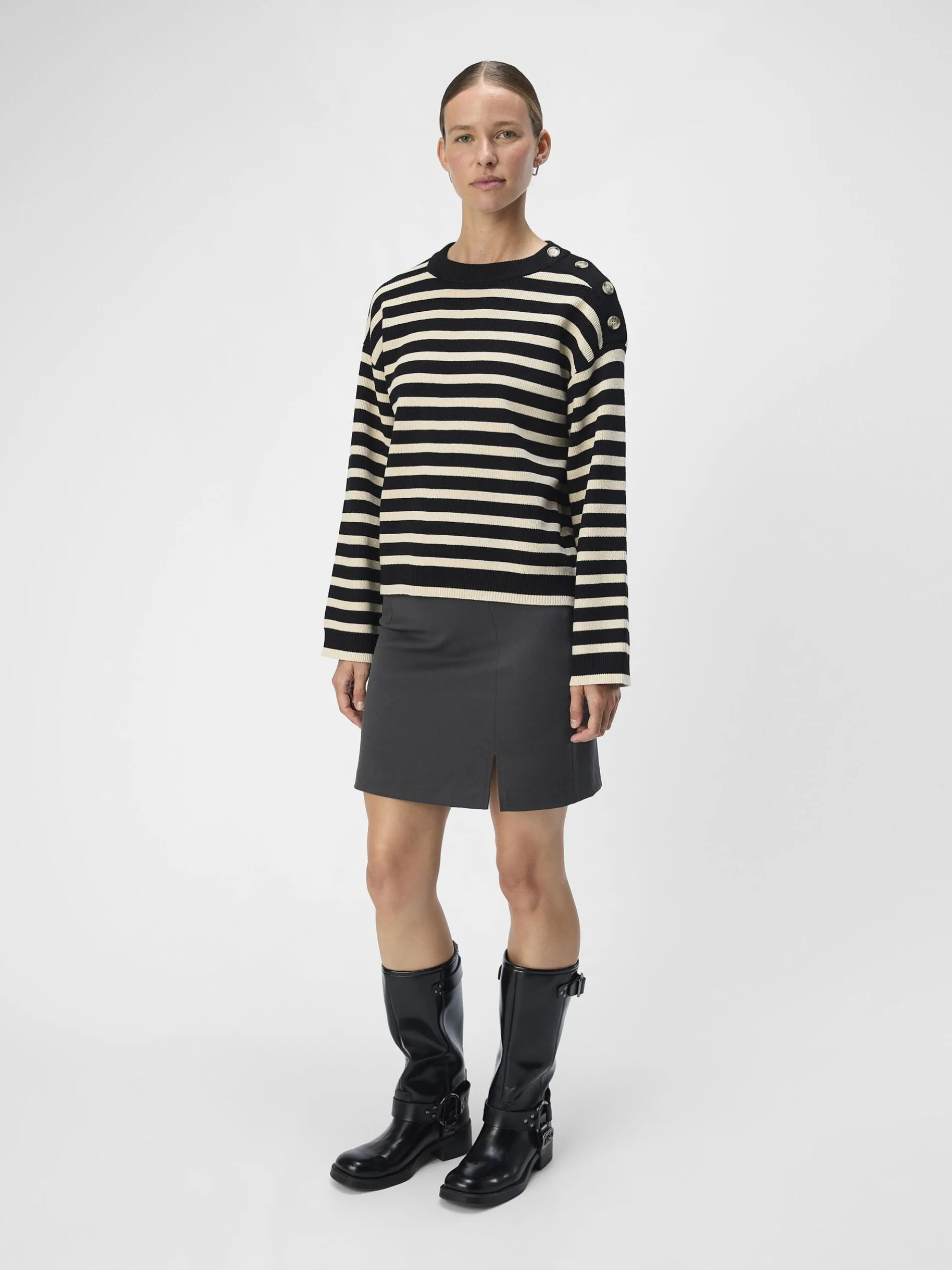 LOOSE FIT GEBREIDE TRUI