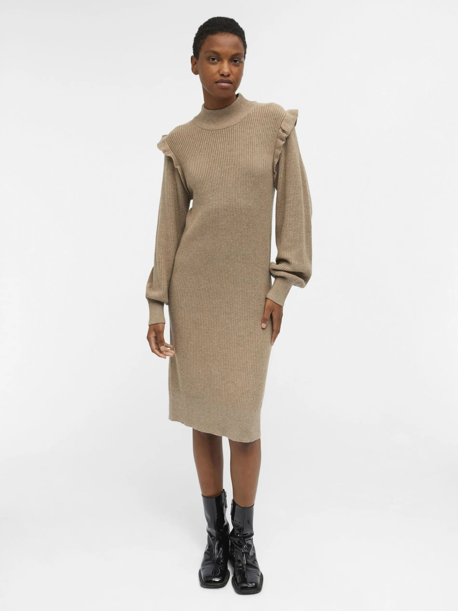 OBJMALENA GEBREIDE JURK