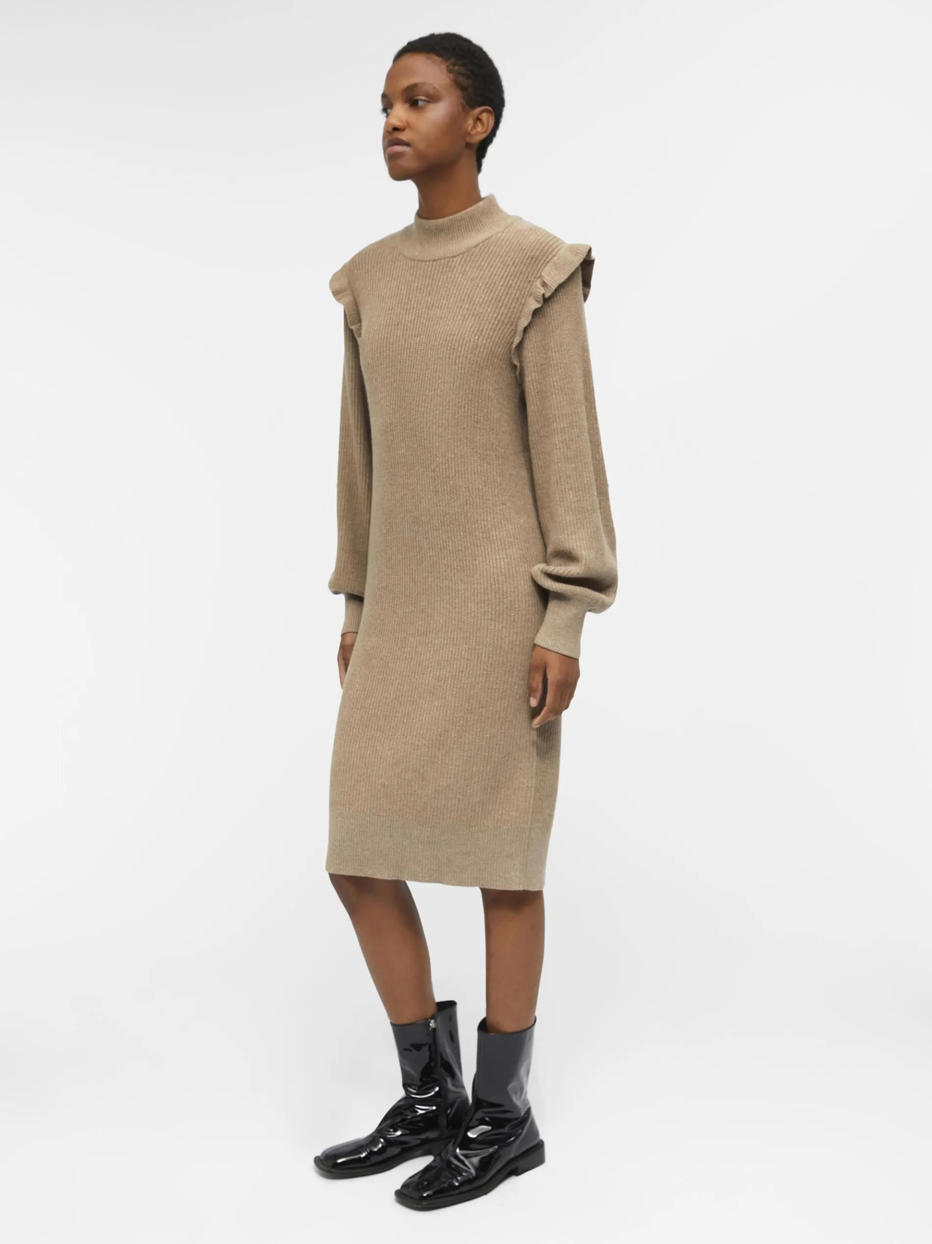 OBJMALENA GEBREIDE JURK