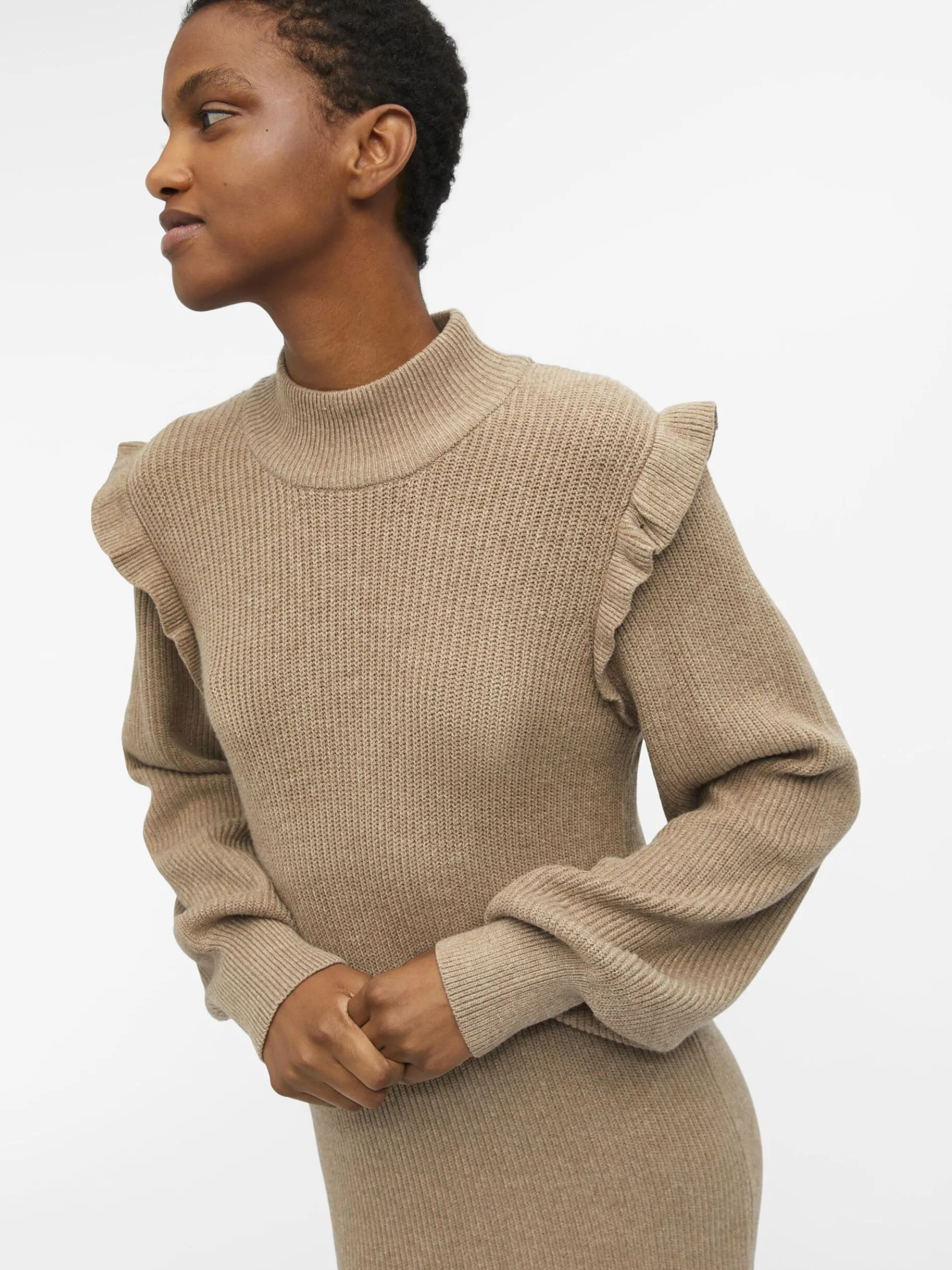 OBJMALENA GEBREIDE JURK