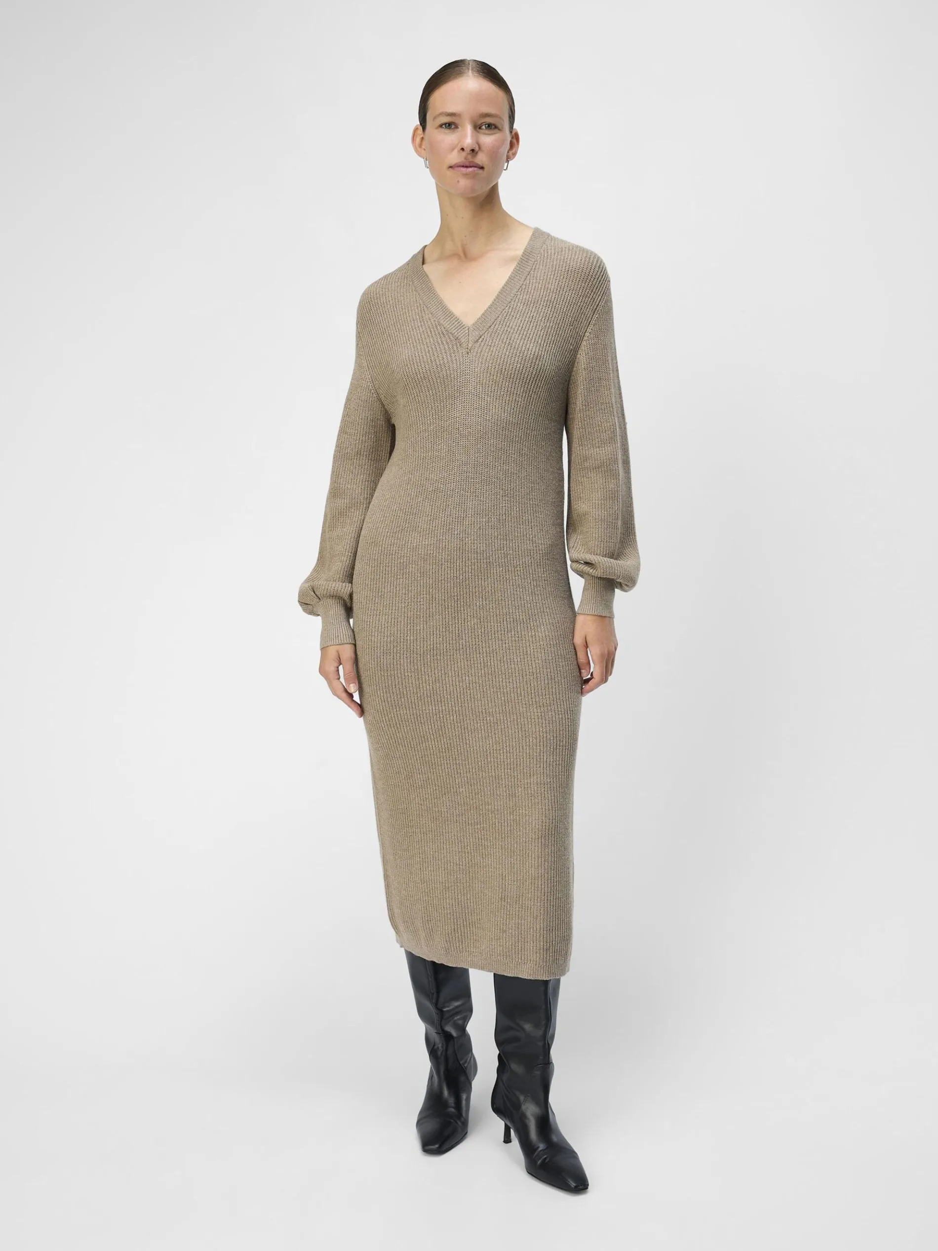 OBJMALENA GEBREIDE JURK