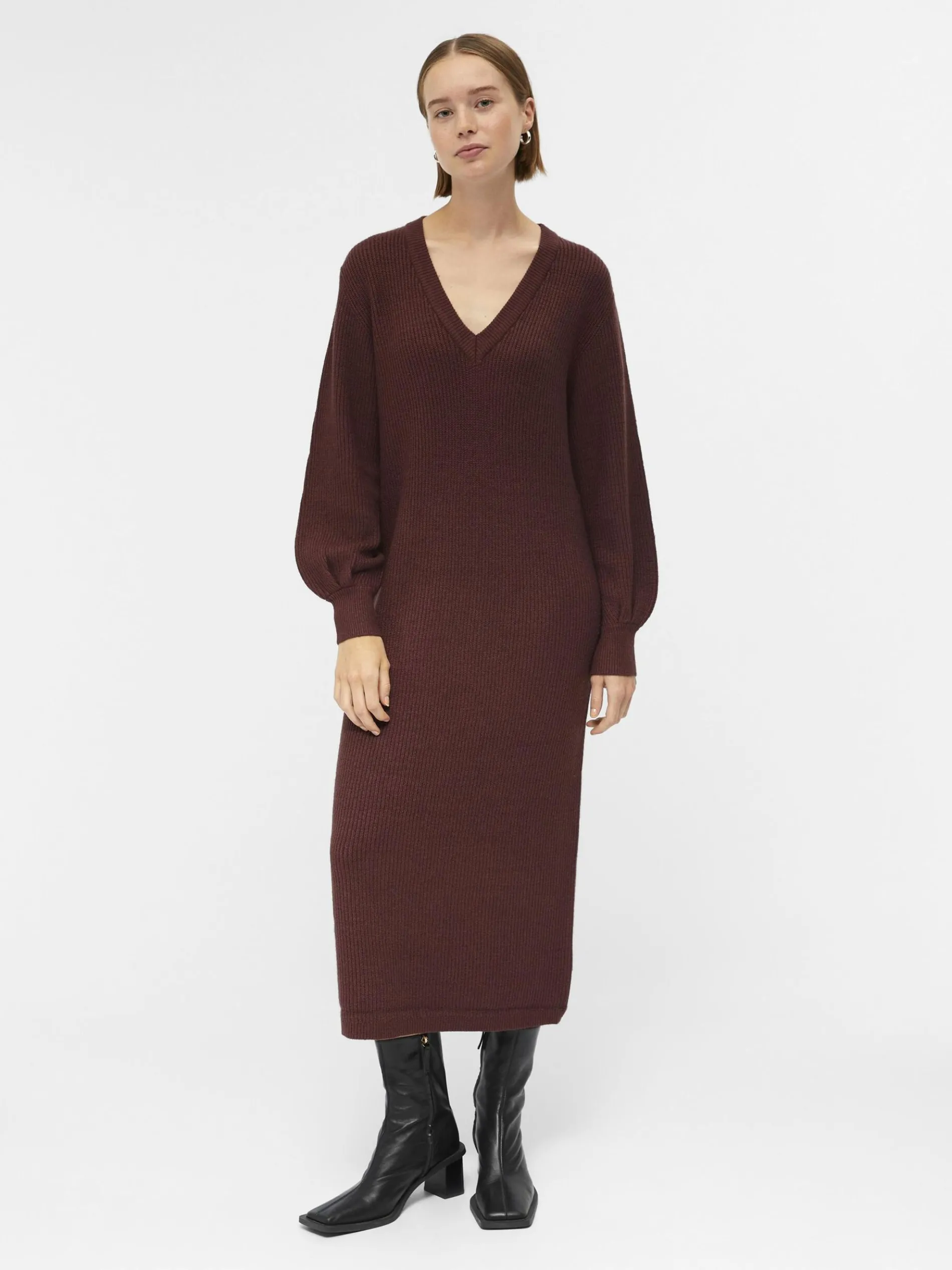 OBJMALENA GEBREIDE JURK